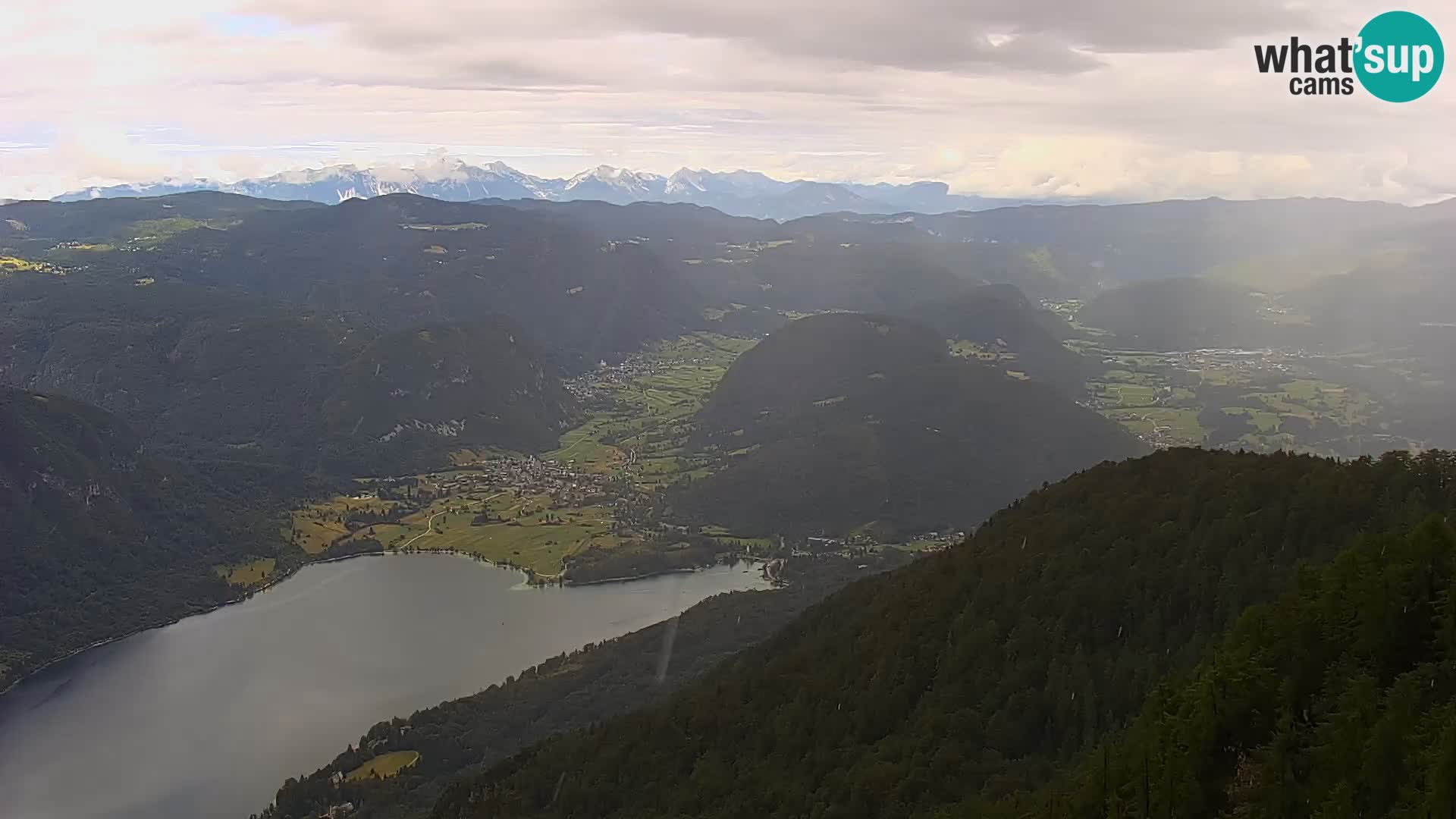 Cámara web del lago Bohinj y Triglav – vista desde la estación de esquí de Vogel
