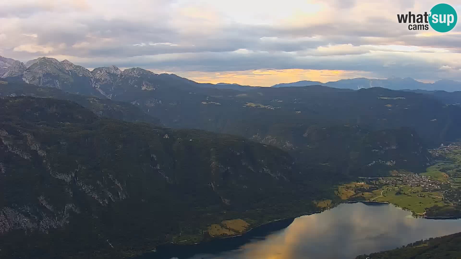 Webcam lago di Bohinj e del Triglav – vista dalla stazione sciistica di Vogel