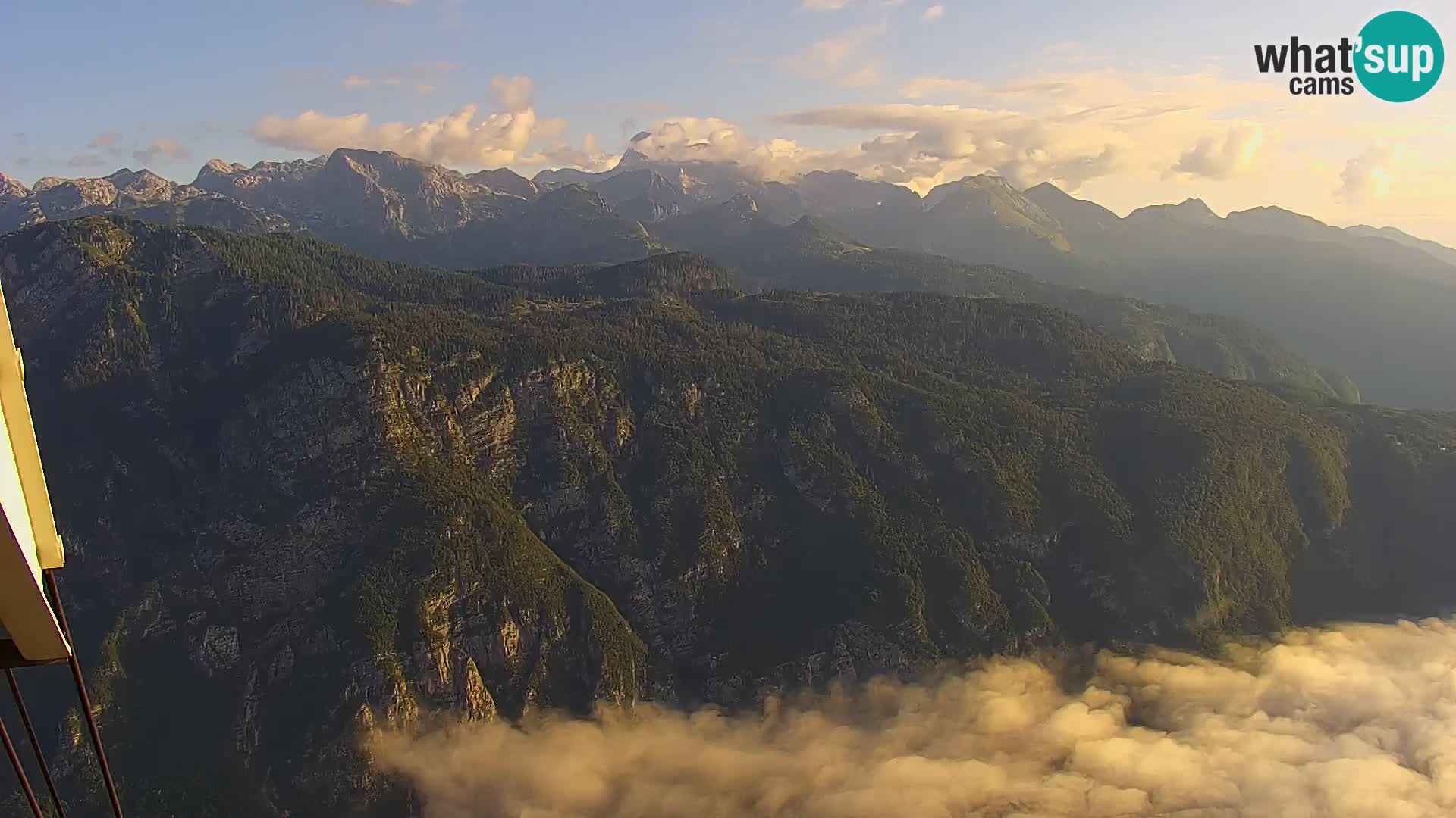 Spletna kamera Bohinj jezero in na Triglav – pogled s smučišča Vogel