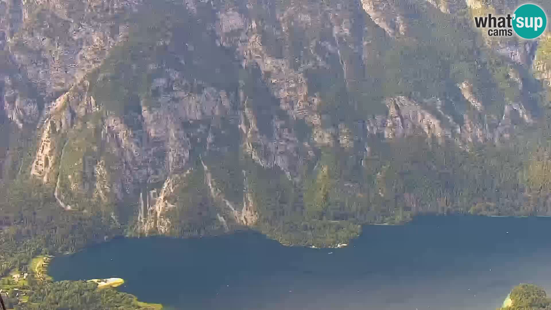 Bohinj lake webcam and Triglav – view from Vogel ski resort