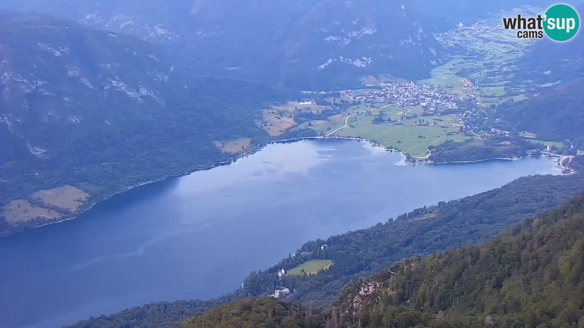 Bohinj lake webcam and Triglav – view from Vogel ski resort