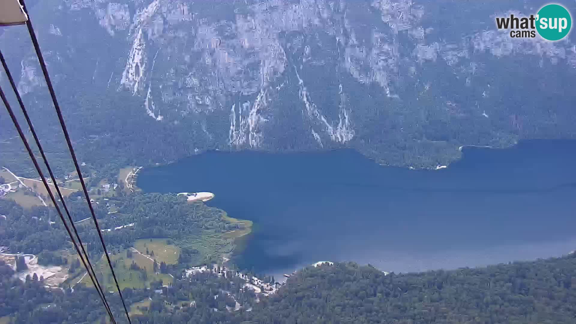 Bohinj lake webcam and Triglav – view from Vogel ski resort