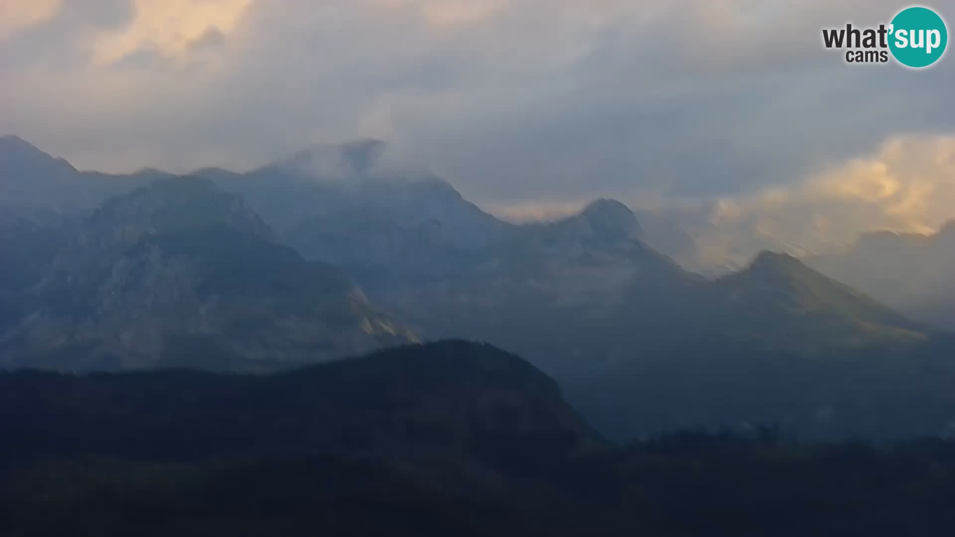 Webcam Bohinj See und Triglav – Blick vom Skigebiet Vogel