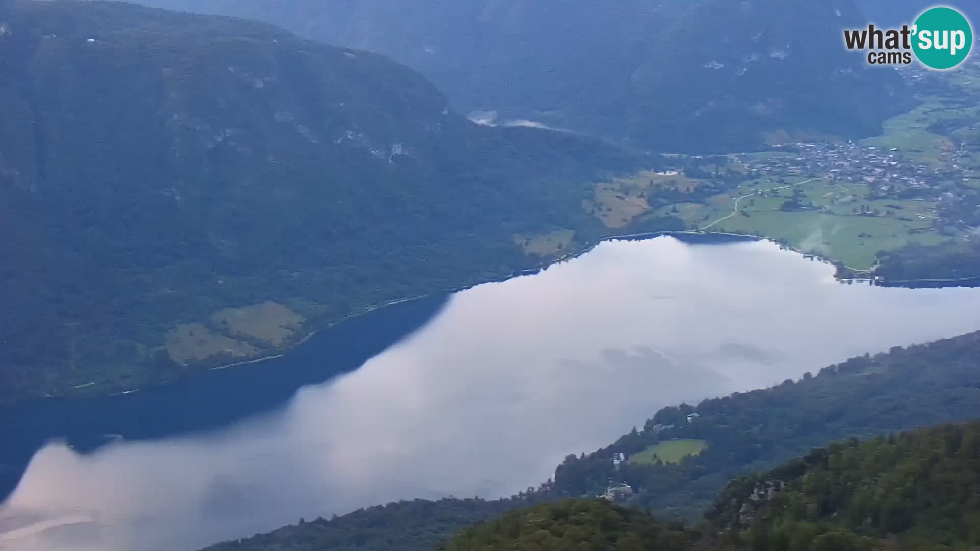 Cámara web del lago Bohinj y Triglav – vista desde la estación de esquí de Vogel