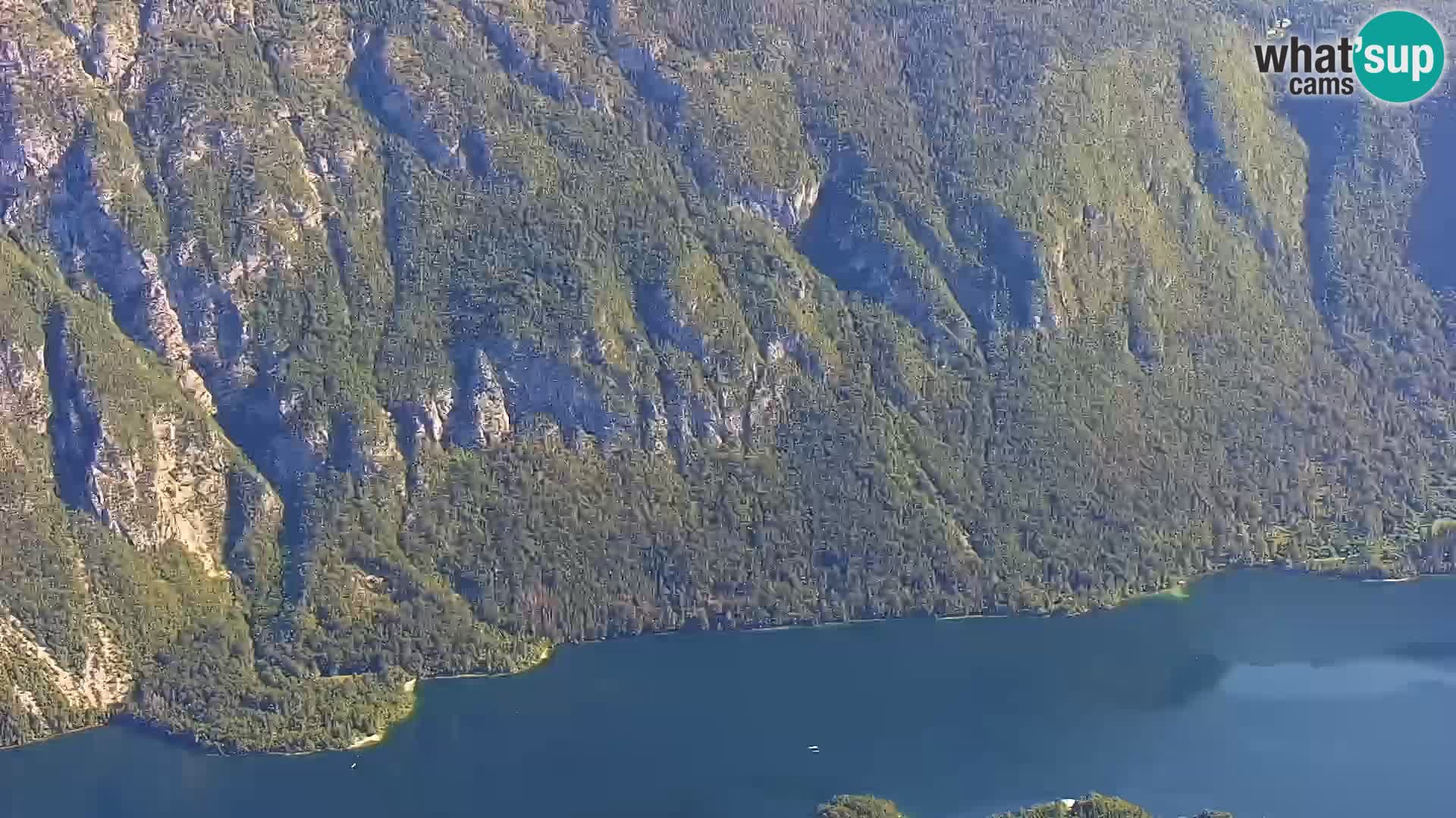 Webcam lac de Bohinj et Triglav – vue depuis la station de ski de Vogel