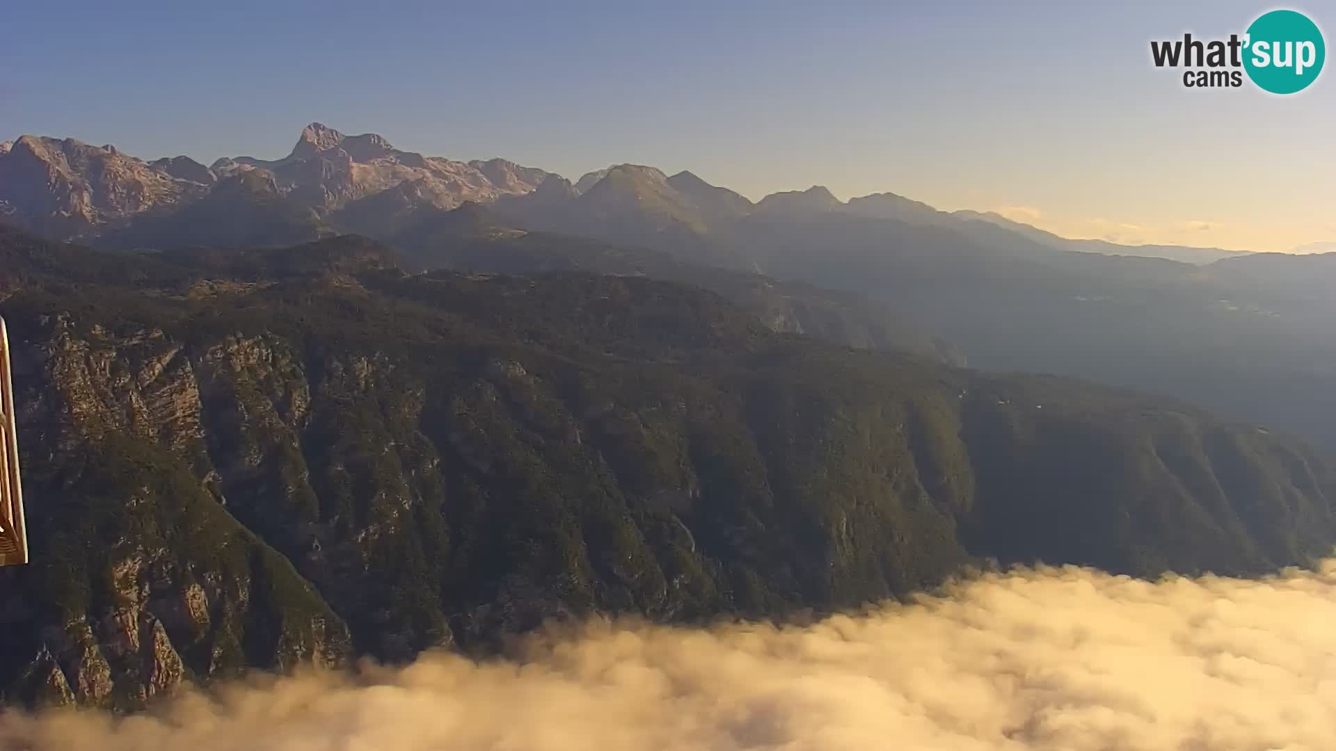 Cámara web del lago Bohinj y Triglav – vista desde la estación de esquí de Vogel