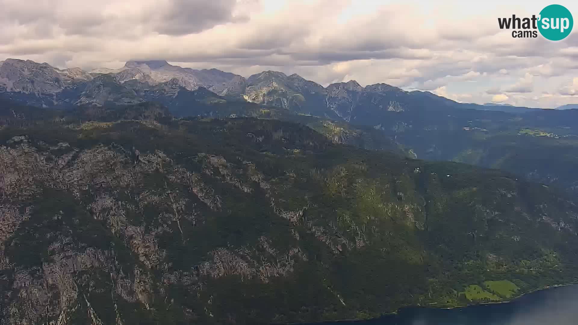 Webcam Bohinj See und Triglav – Blick vom Skigebiet Vogel
