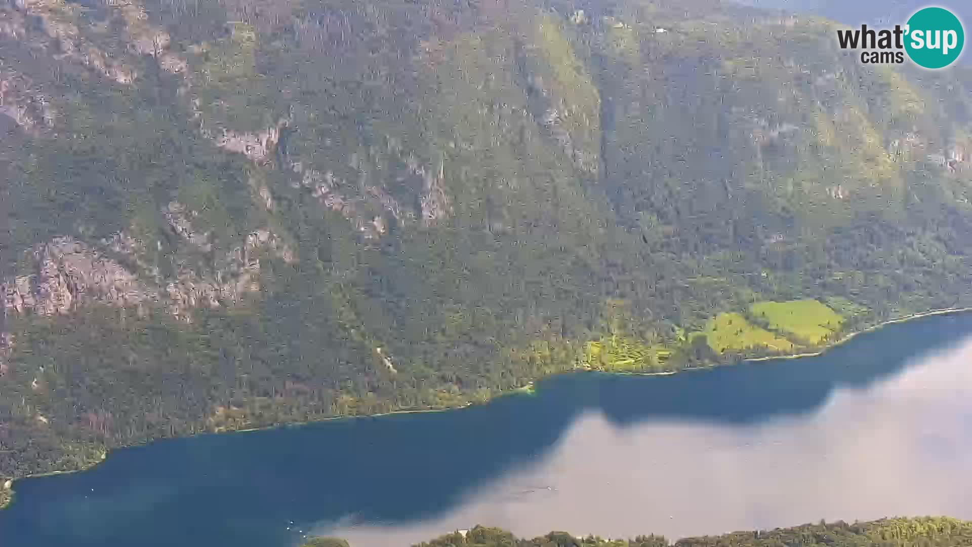Cámara web del lago Bohinj y Triglav – vista desde la estación de esquí de Vogel