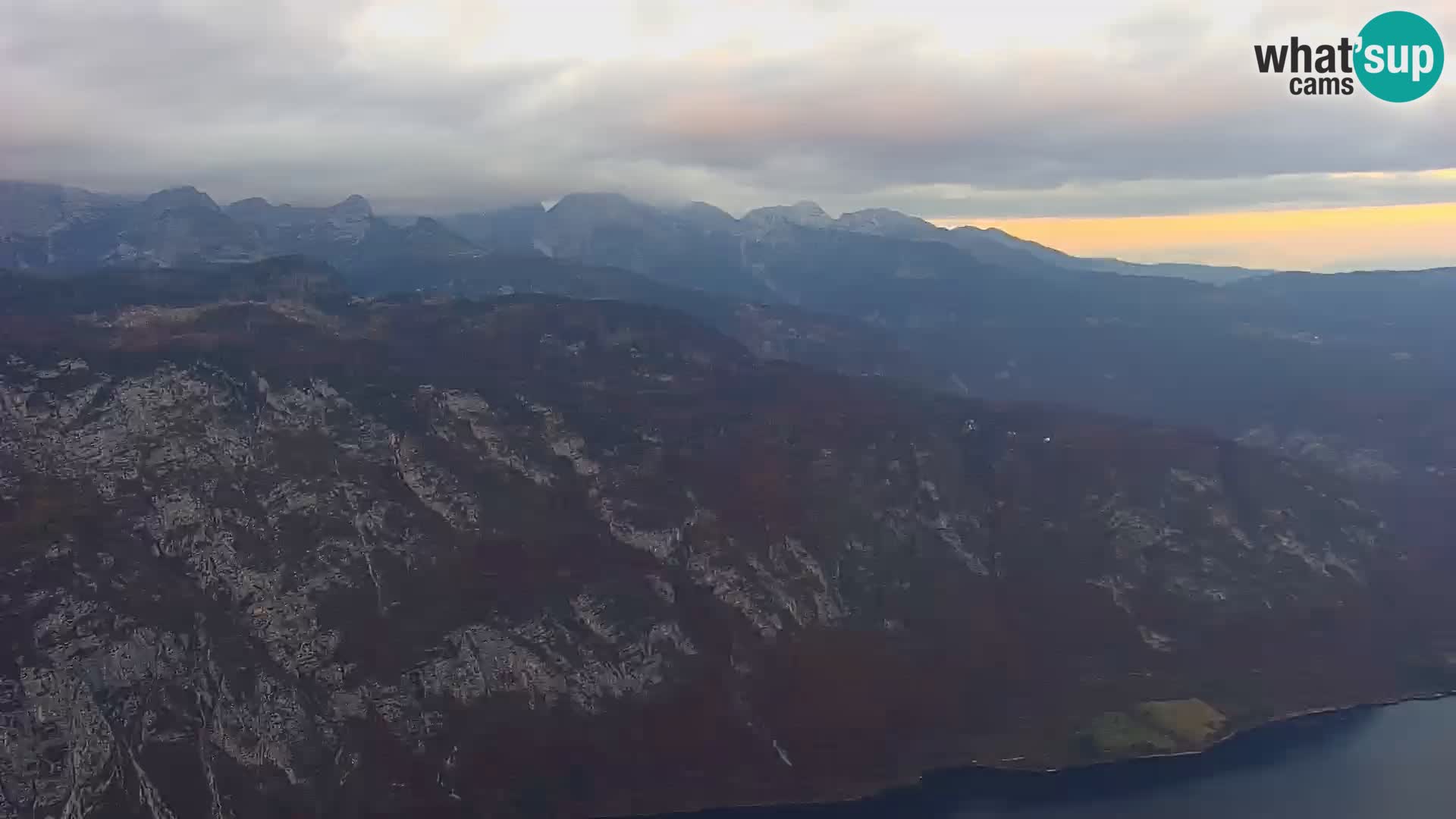Webcam Bohinj See und Triglav – Blick vom Skigebiet Vogel