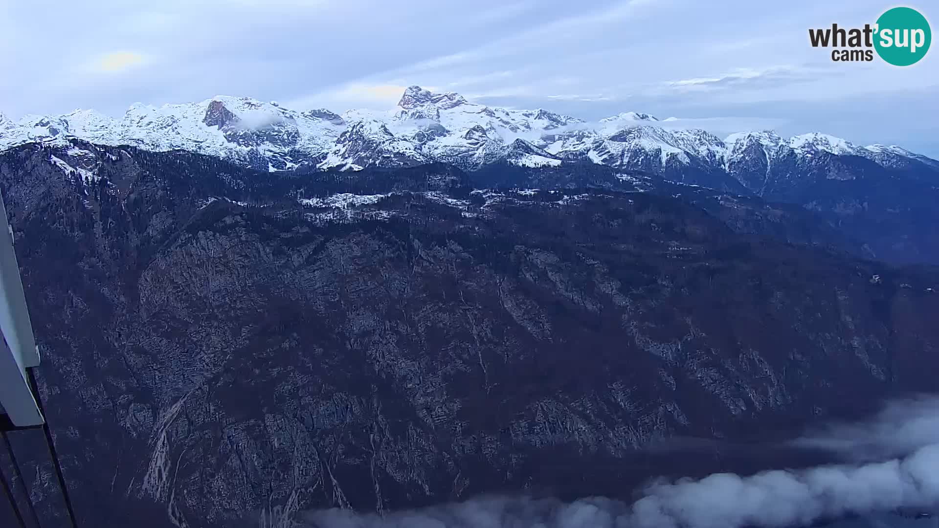 Cámara web del lago Bohinj y Triglav – vista desde la estación de esquí de Vogel