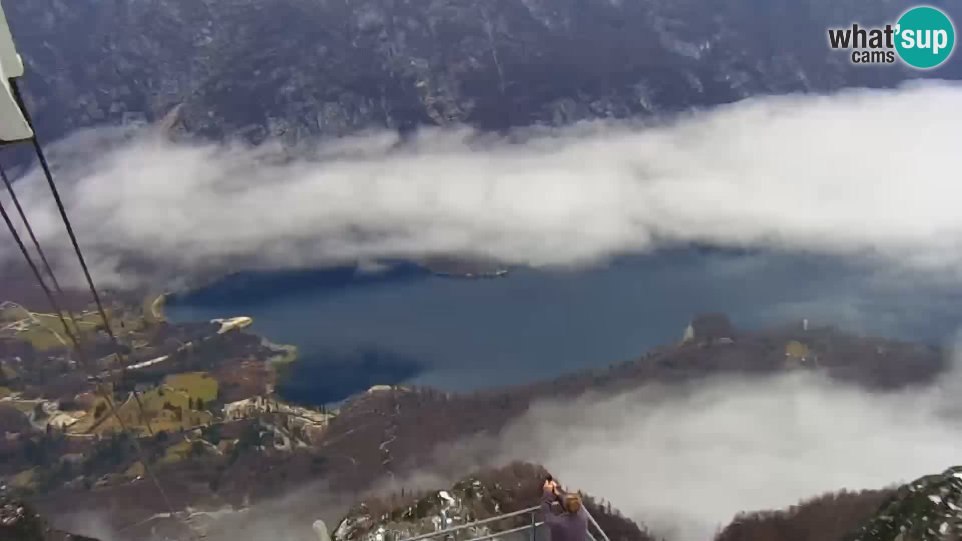 Web kamera Bohinjsko jezero i Triglav – pogled sa skijališta Vogel