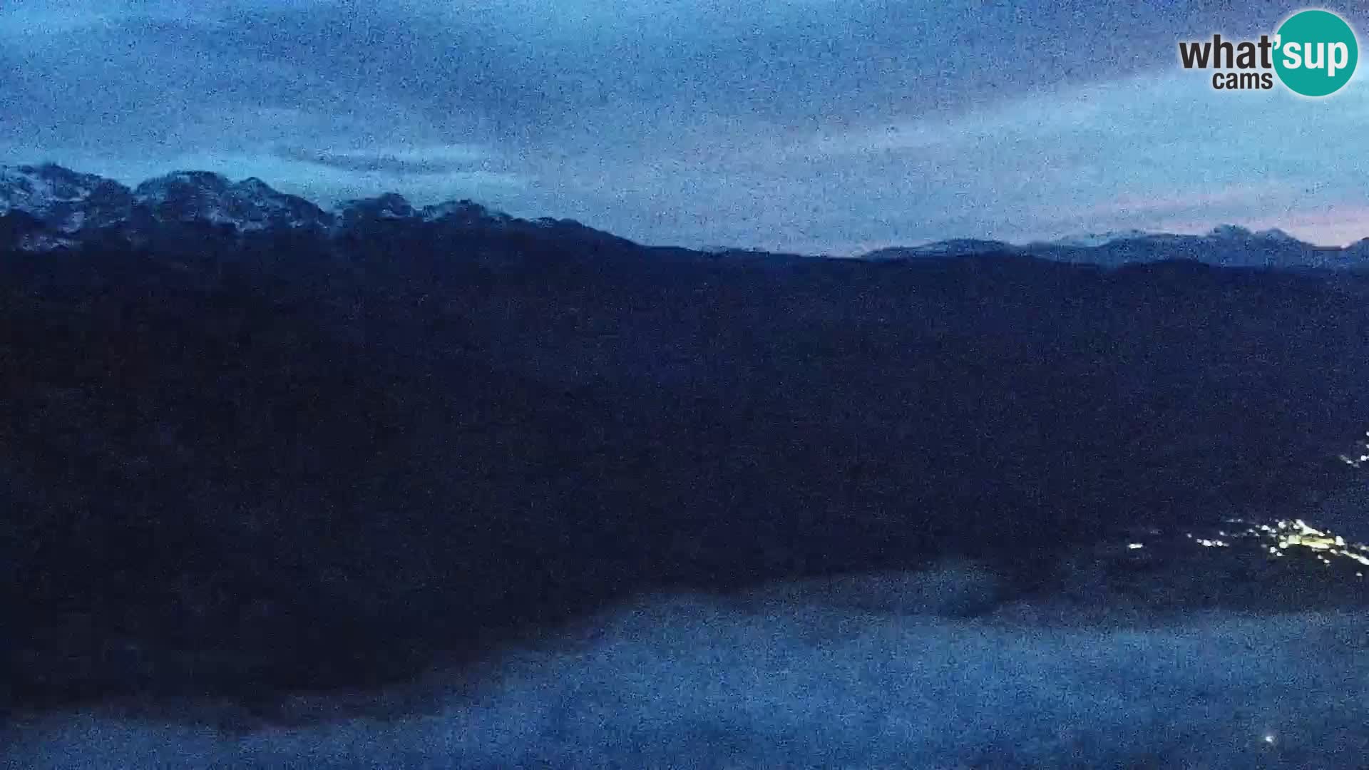 Bohinj lake webcam and Triglav – view from Vogel ski resort