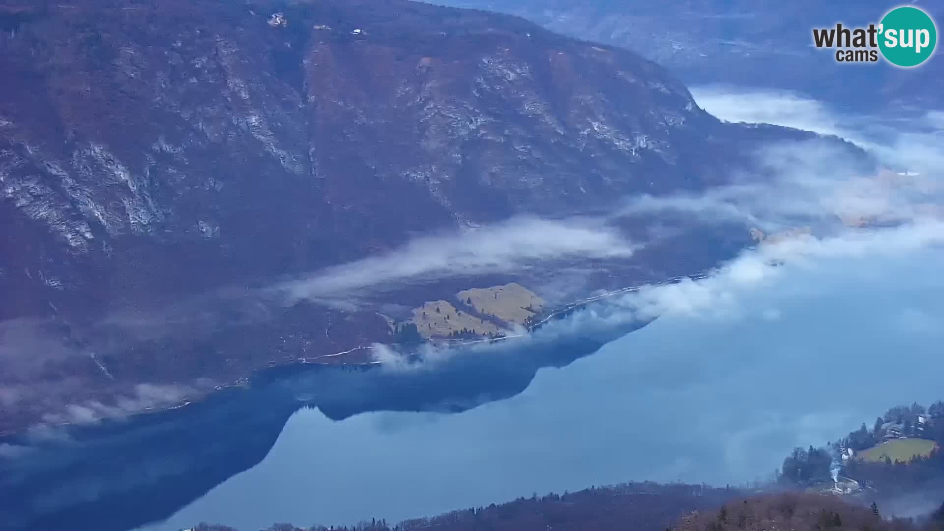 Cámara web del lago Bohinj y Triglav – vista desde la estación de esquí de Vogel