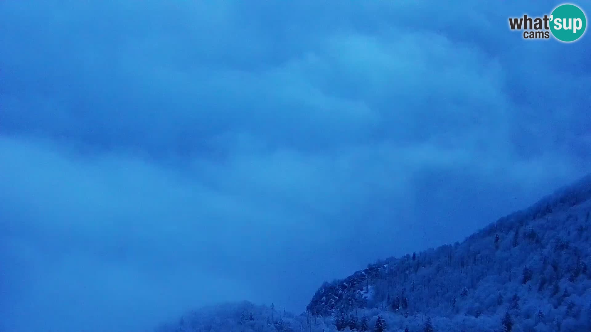 Webcam lac de Bohinj et Triglav – vue depuis la station de ski de Vogel
