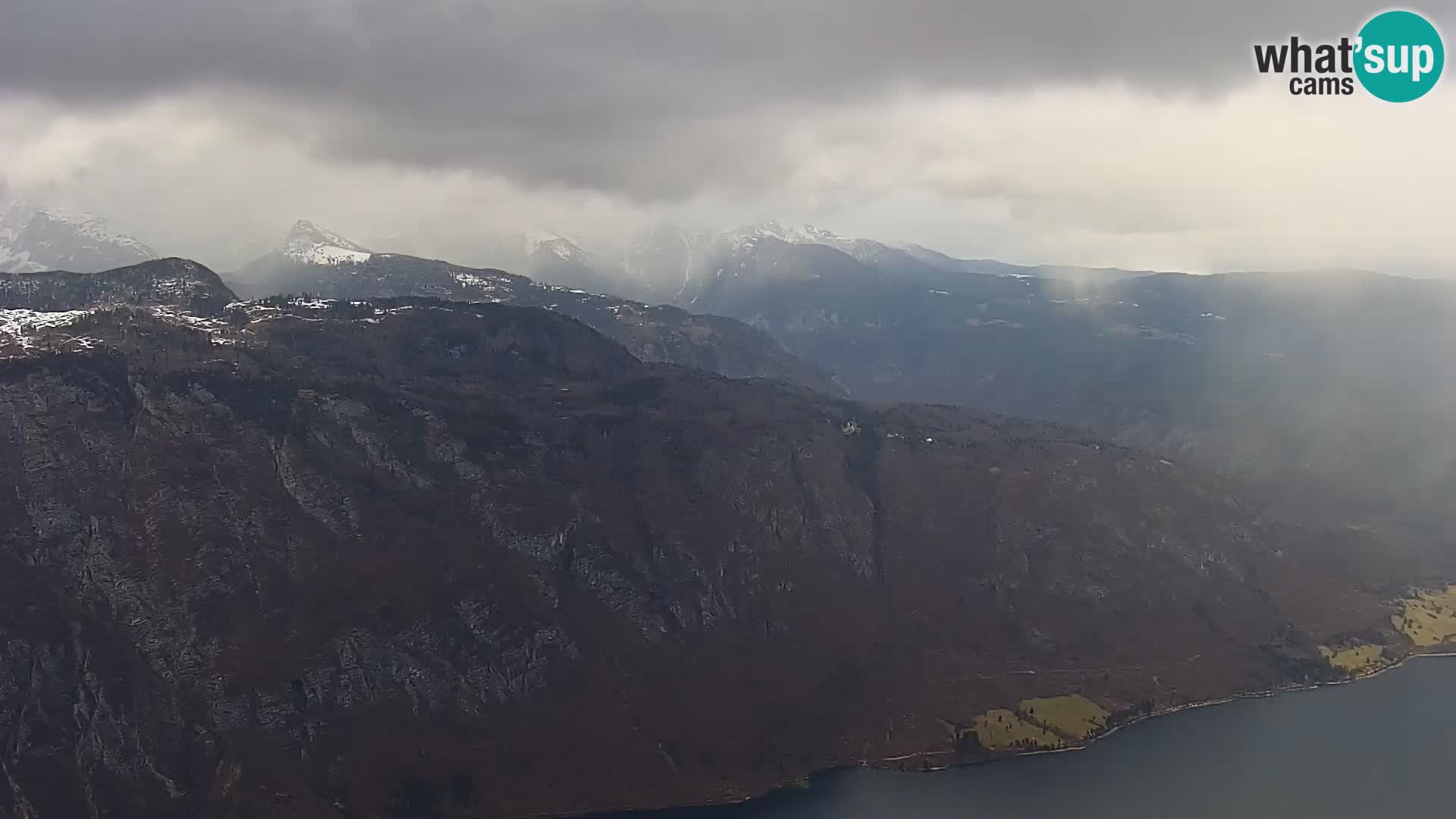 Webcam lac de Bohinj et Triglav – vue depuis la station de ski de Vogel