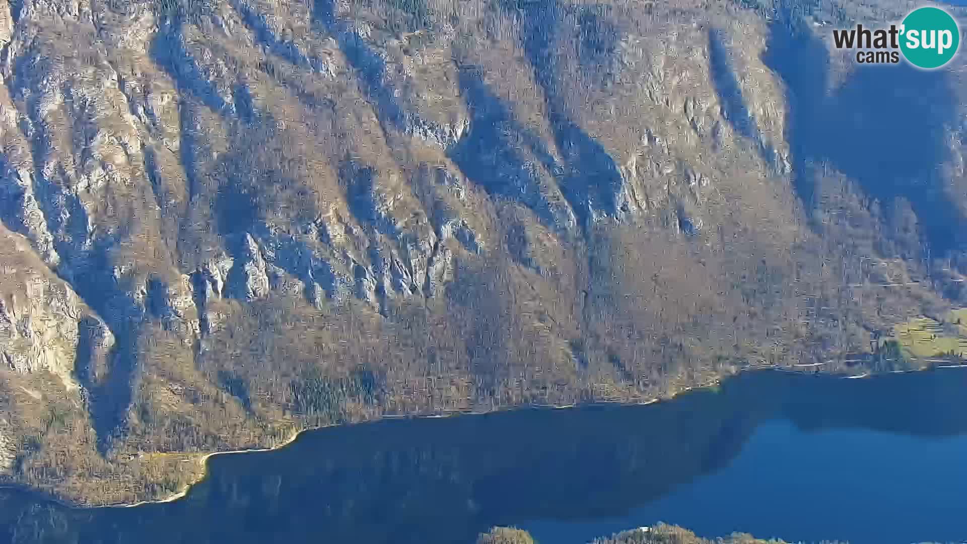 Bohinj lake webcam and Triglav – view from Vogel ski resort