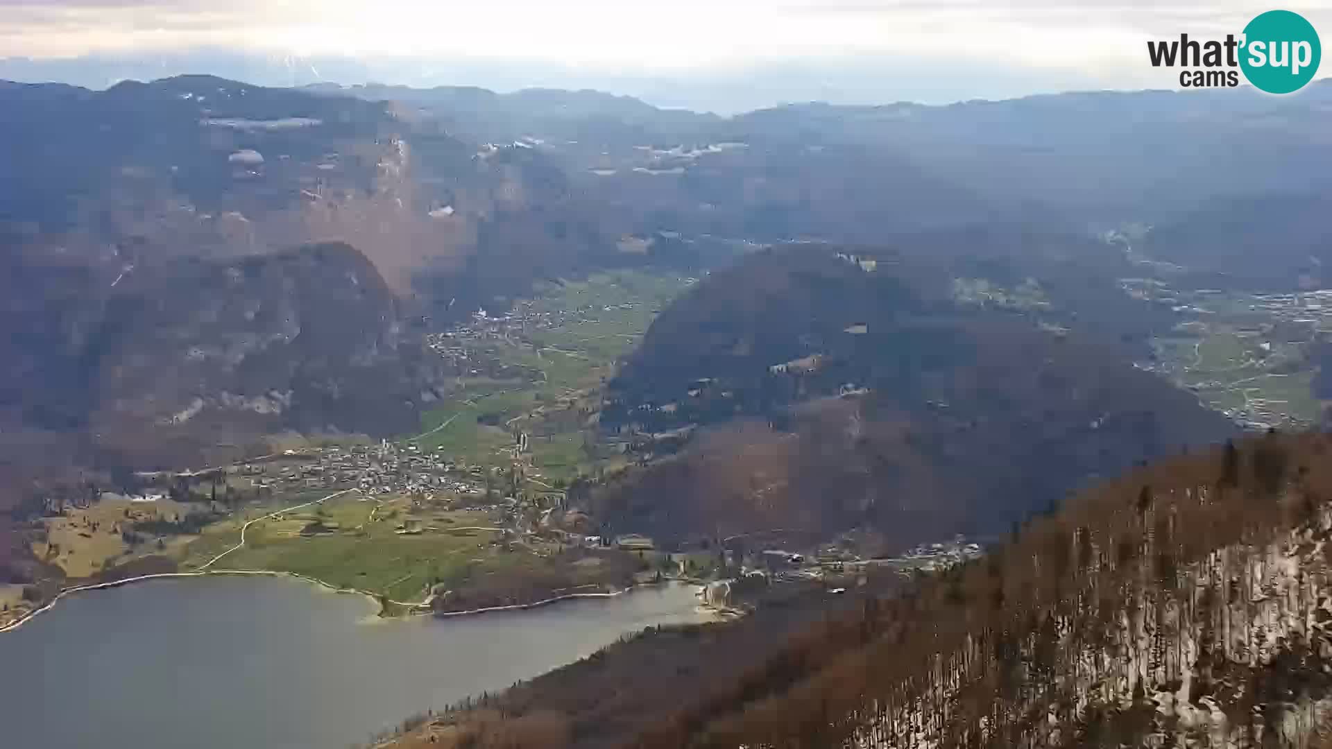 Cámara web del lago Bohinj y Triglav – vista desde la estación de esquí de Vogel