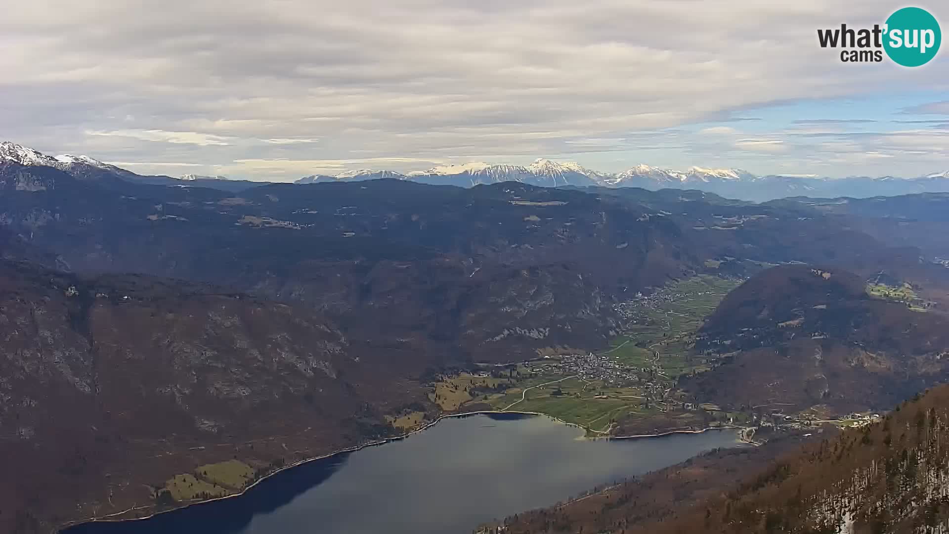 Webcam lago di Bohinj e del Triglav – vista dalla stazione sciistica di Vogel