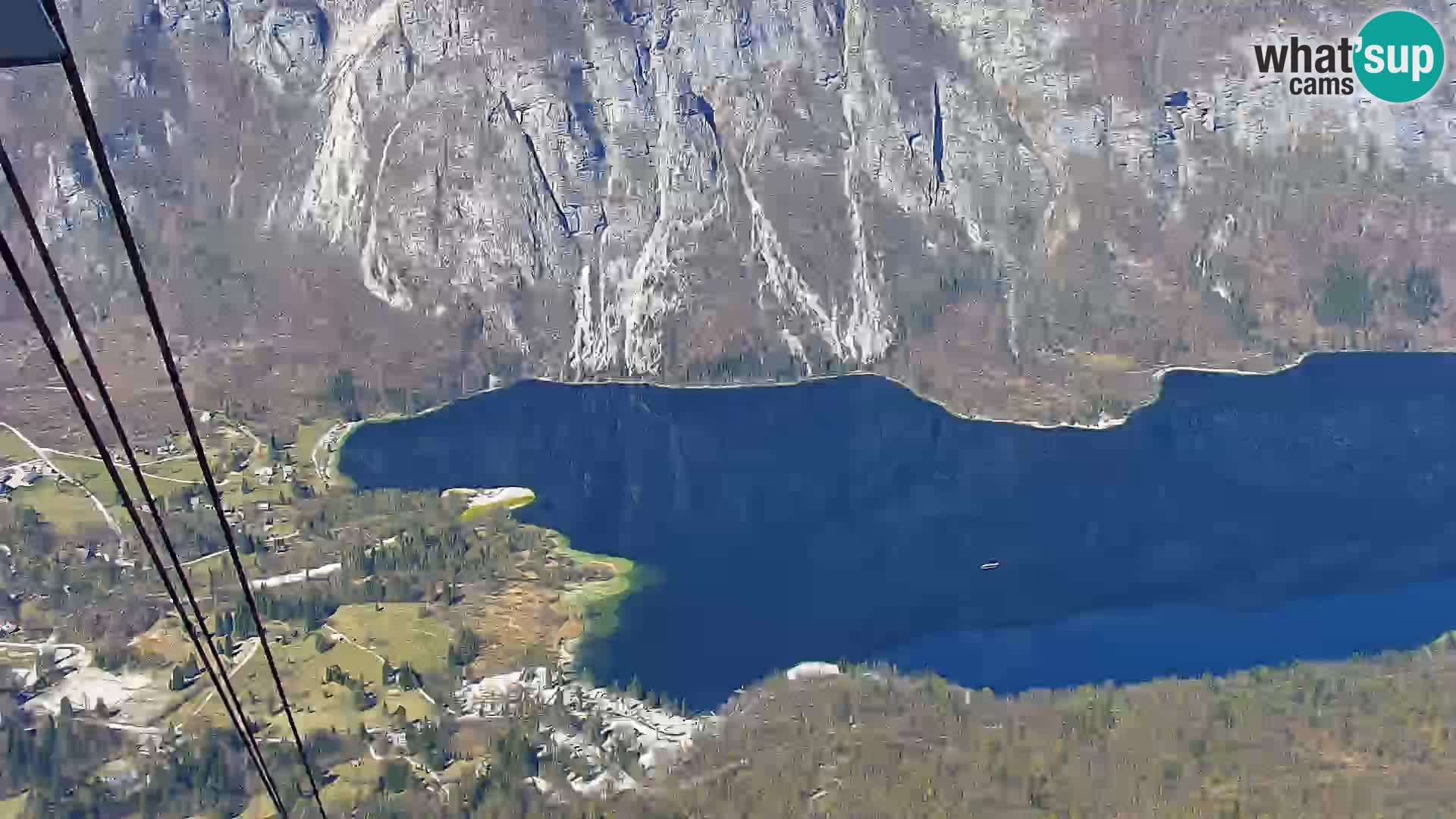 Web kamera Bohinjsko jezero i Triglav – pogled sa skijališta Vogel