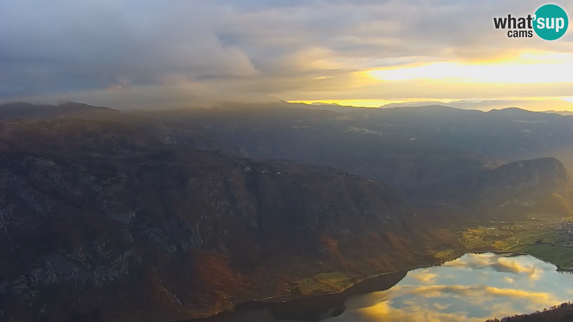 Bohinj lake webcam and Triglav – view from Vogel ski resort