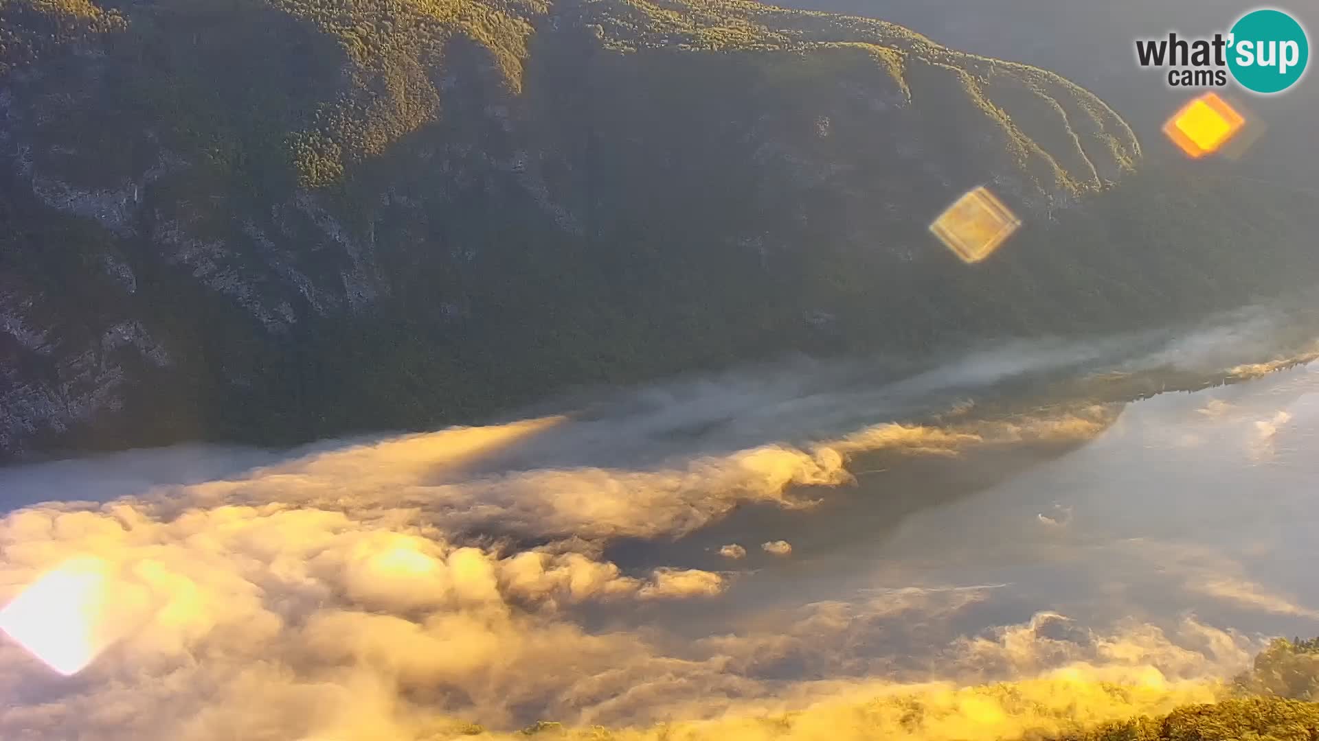 Cámara web del lago Bohinj y Triglav – vista desde la estación de esquí de Vogel
