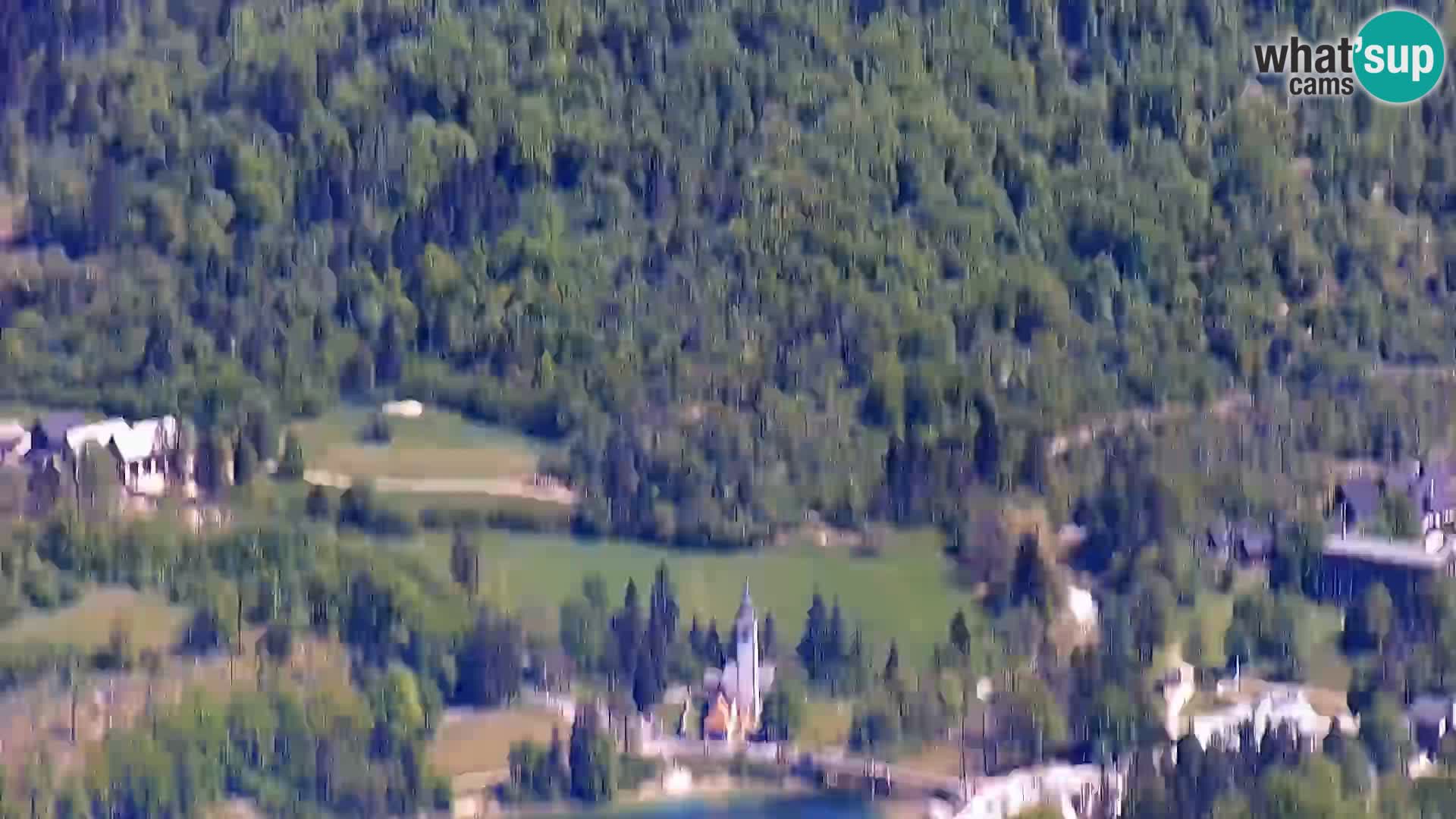 Webcam Bohinj See und Triglav – Blick vom Skigebiet Vogel