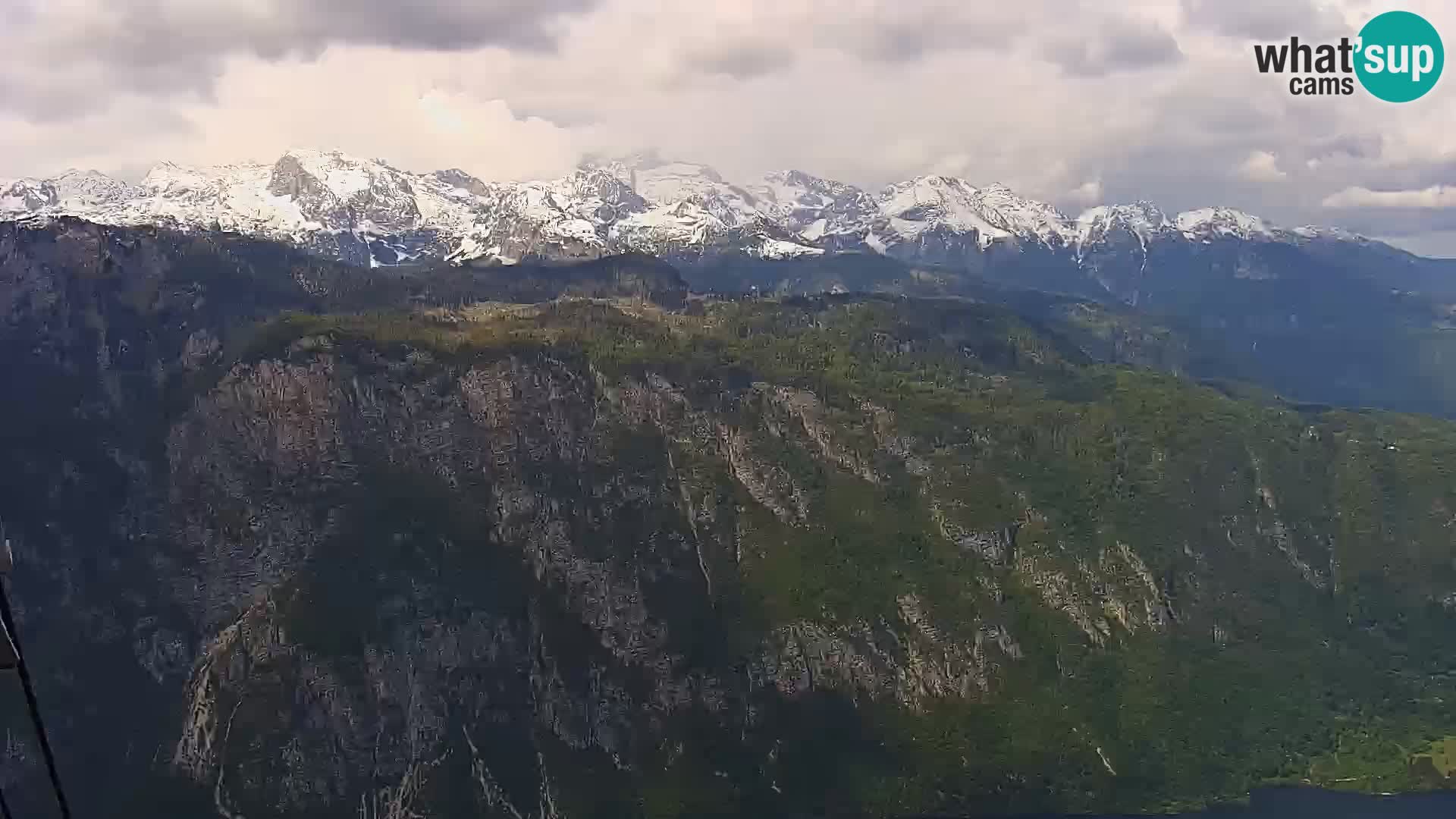 Webcam lac de Bohinj et Triglav – vue depuis la station de ski de Vogel