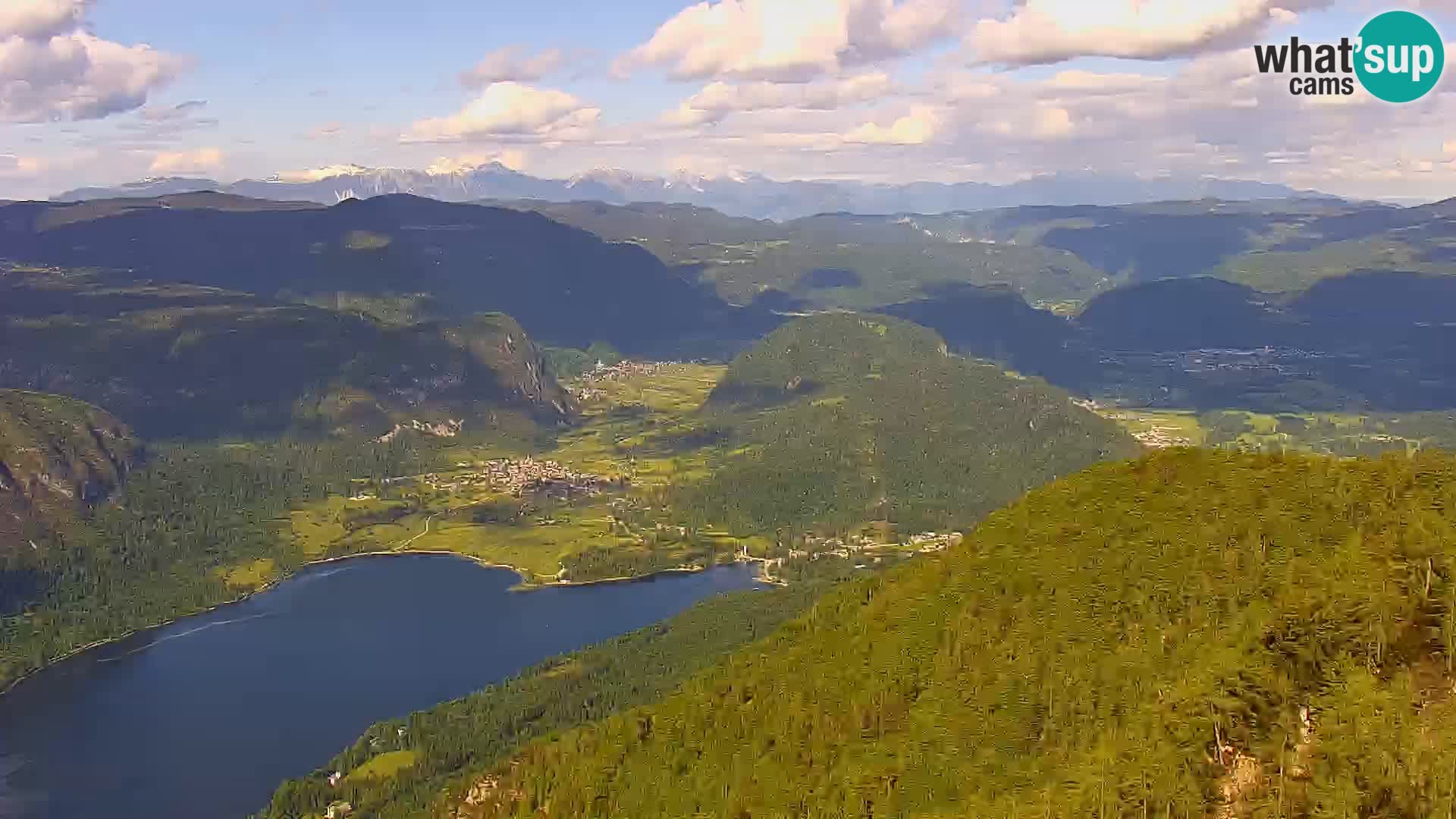 Cámara web del lago Bohinj y Triglav – vista desde la estación de esquí de Vogel