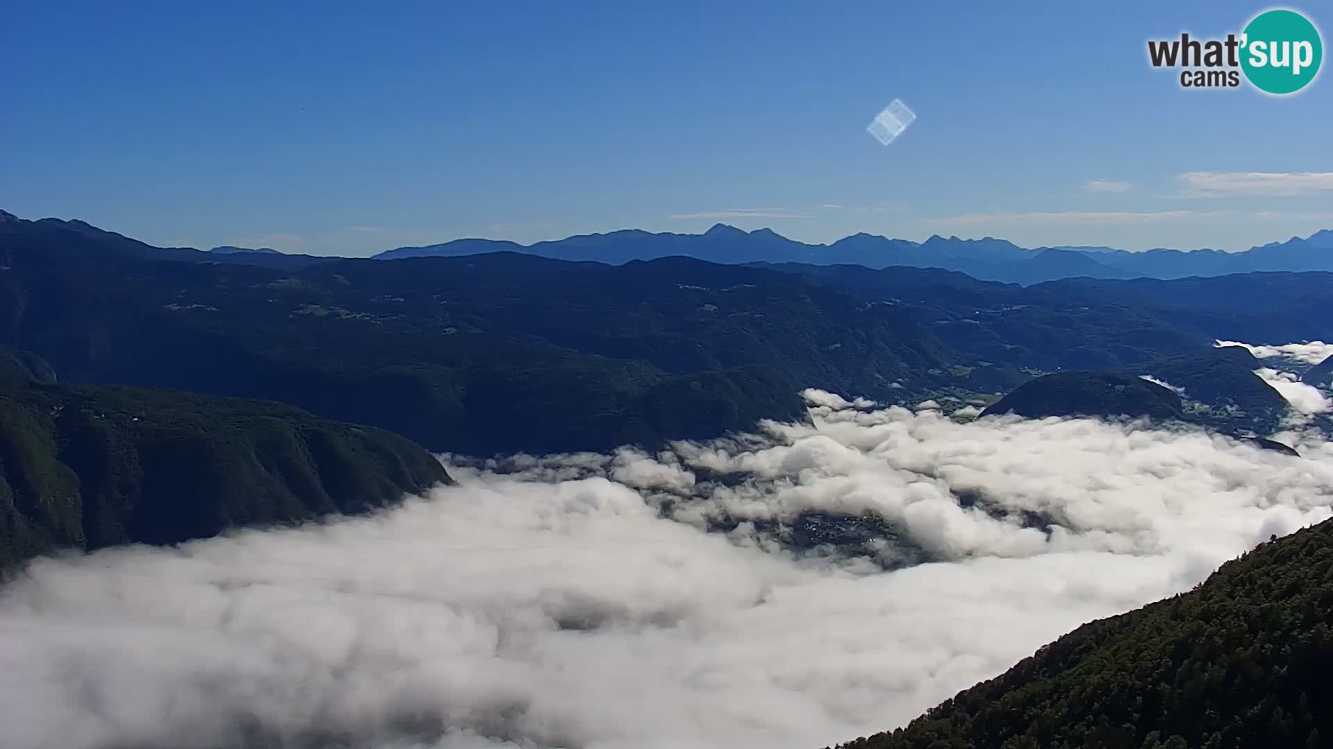 Cámara web del lago Bohinj y Triglav – vista desde la estación de esquí de Vogel