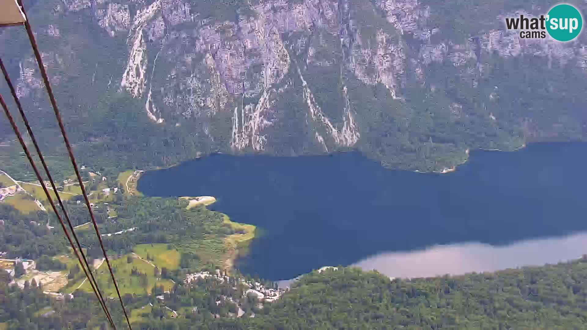 Bohinj lake webcam and Triglav – view from Vogel ski resort
