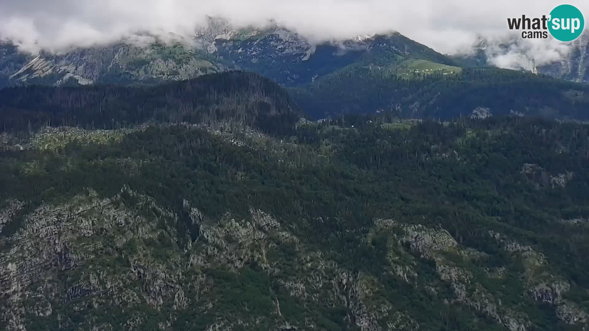 Cámara web del lago Bohinj y Triglav – vista desde la estación de esquí de Vogel