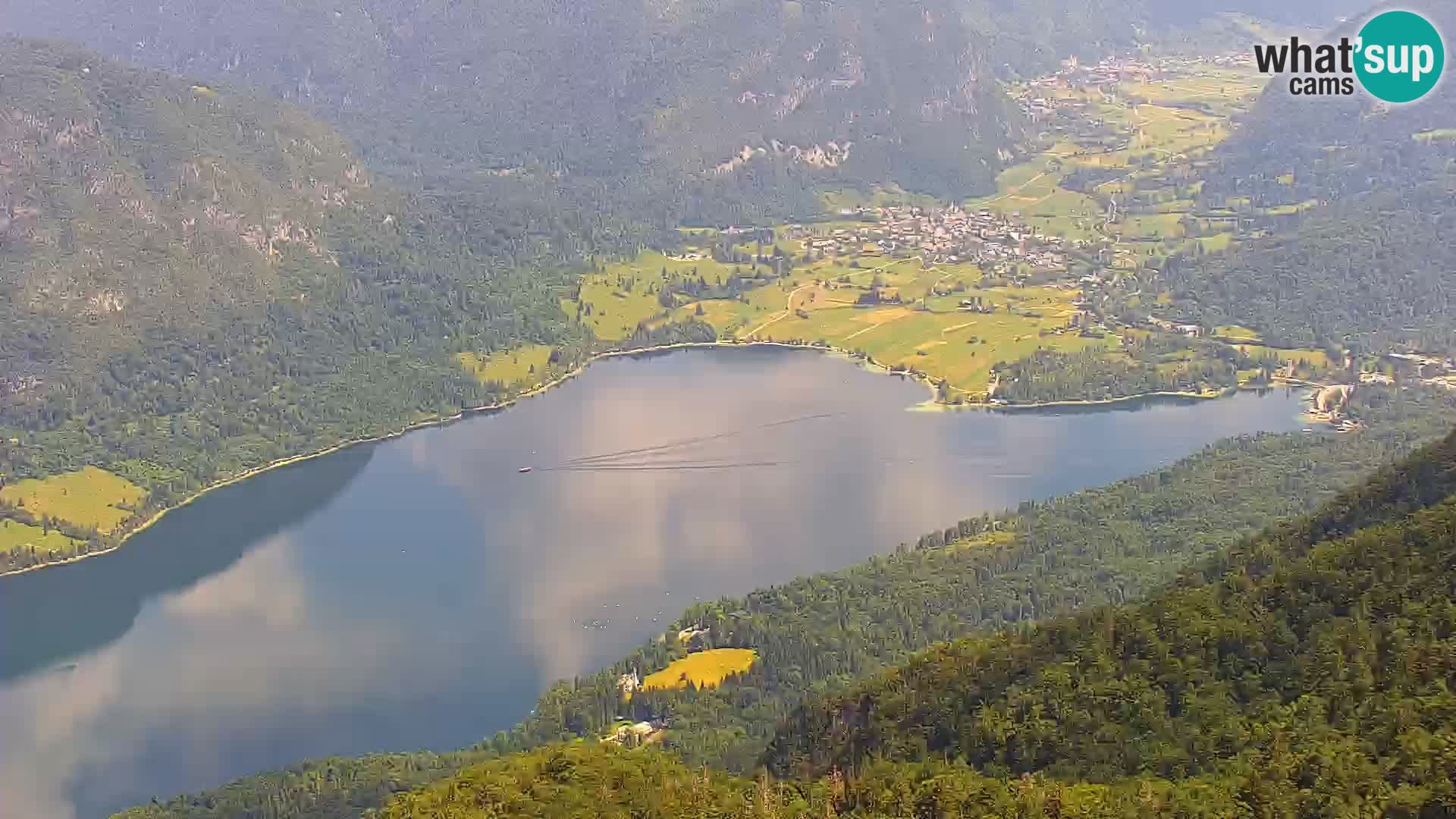 Webcam lago di Bohinj e del Triglav – vista dalla stazione sciistica di Vogel