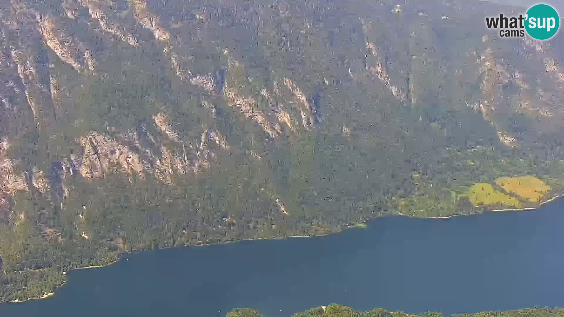 Bohinj lake webcam and Triglav – view from Vogel ski resort