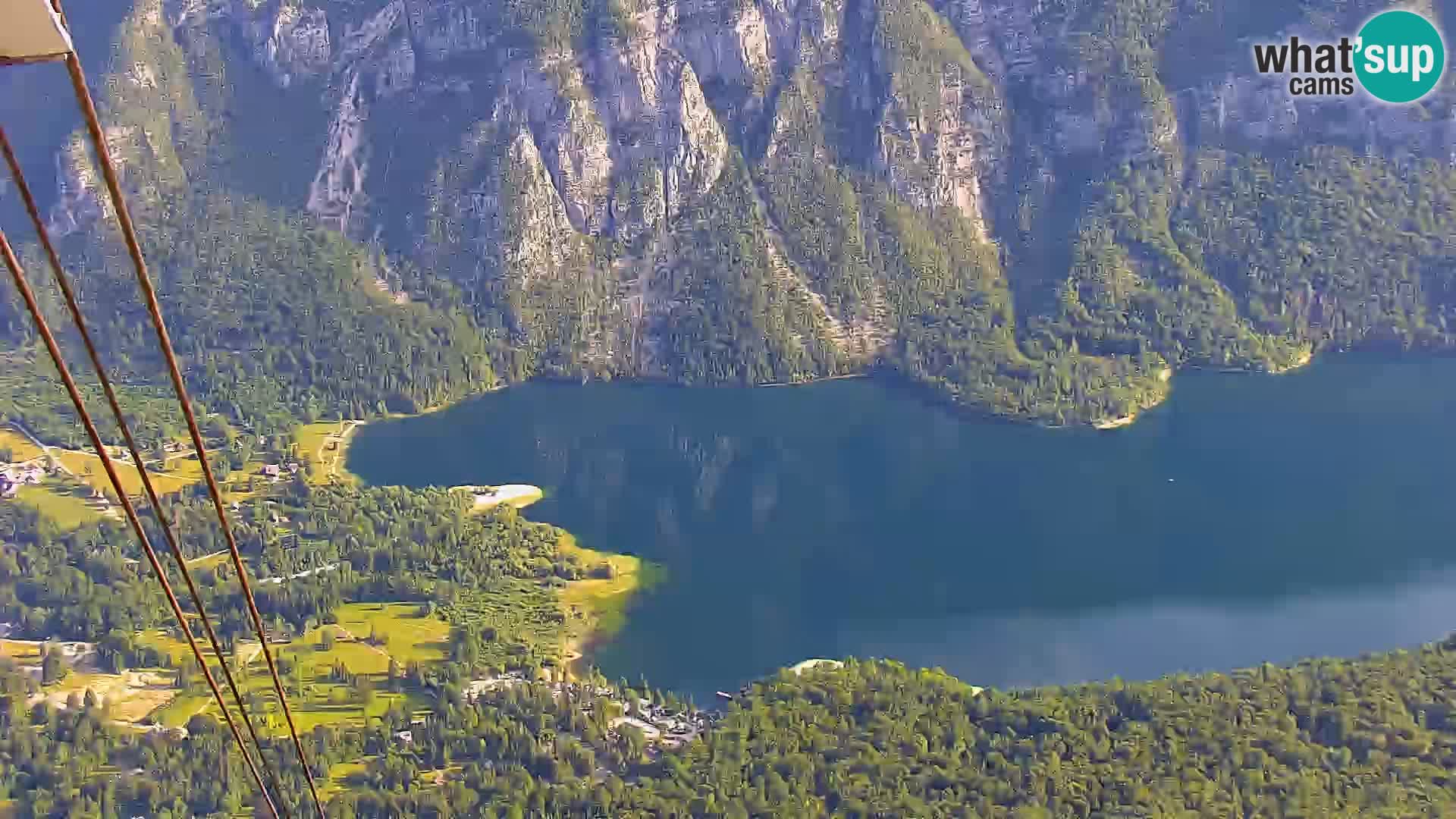 Webcam lac de Bohinj et Triglav – vue depuis la station de ski de Vogel