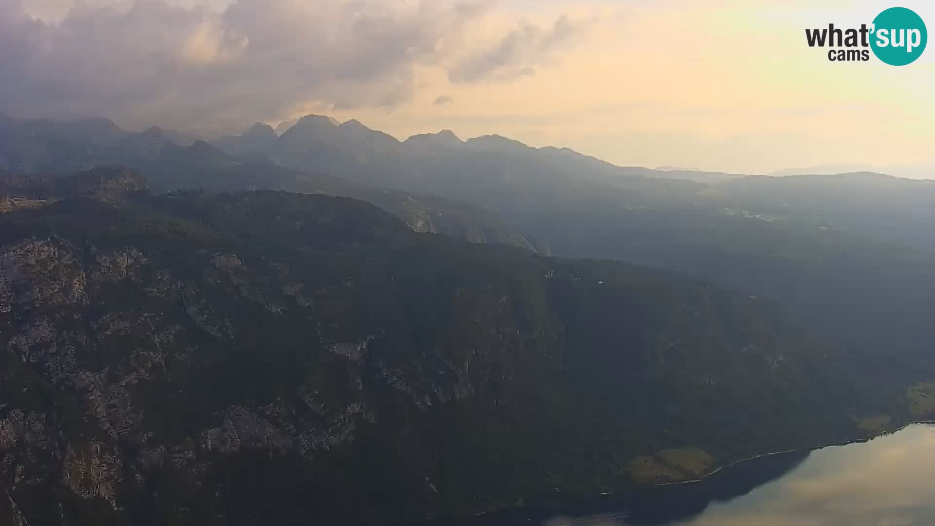 Webcam Bohinj See und Triglav – Blick vom Skigebiet Vogel