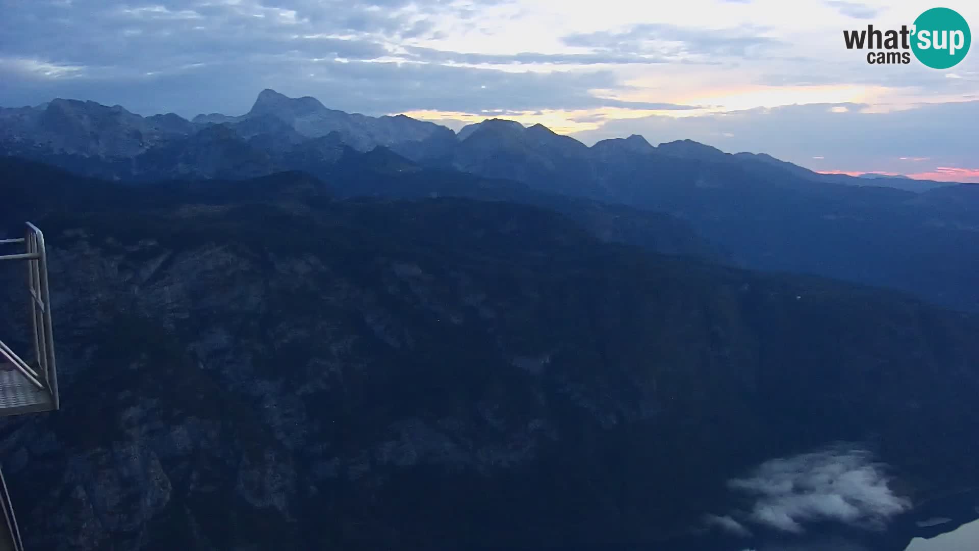 Webcam lac de Bohinj et Triglav – vue depuis la station de ski de Vogel