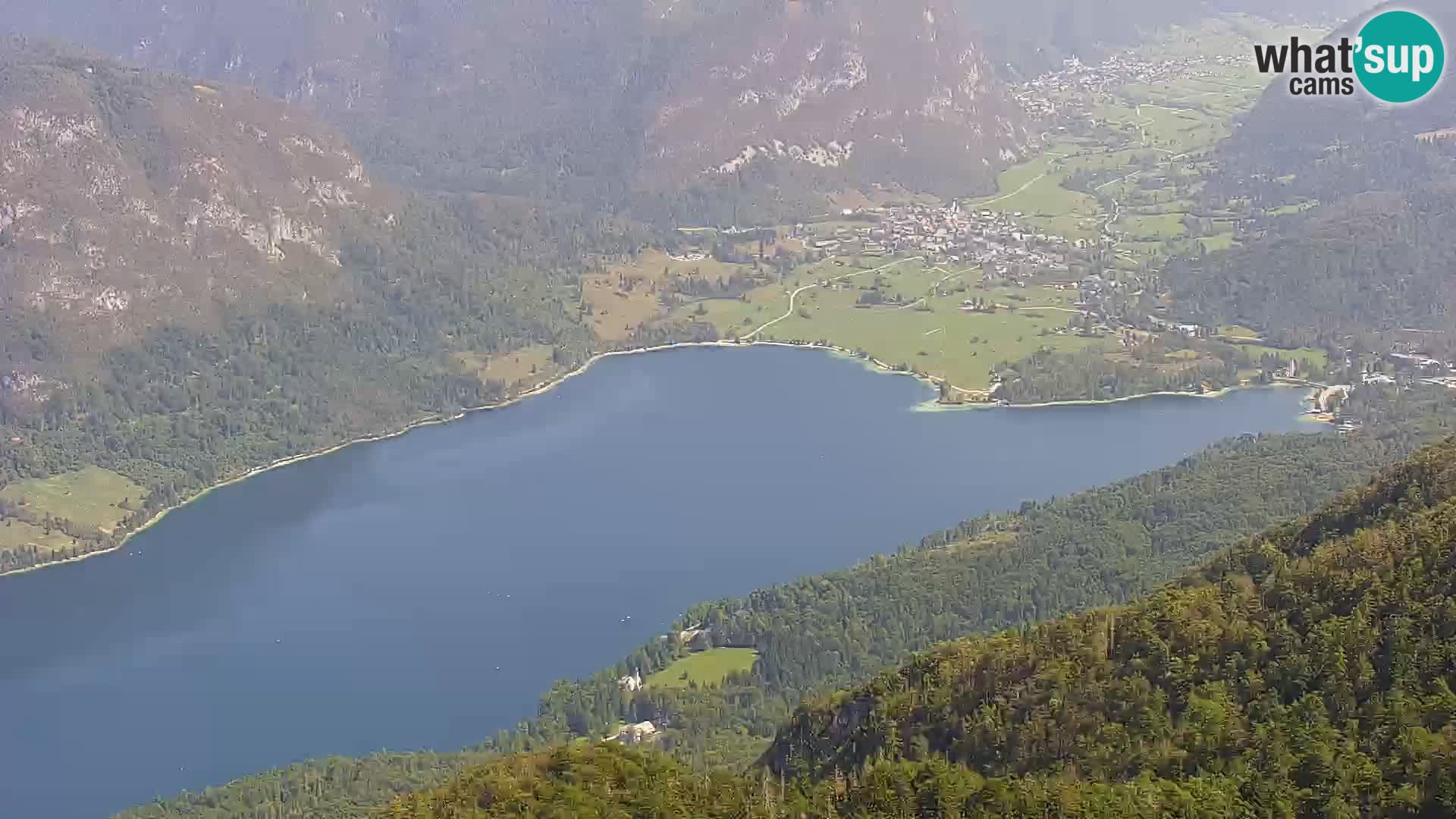 Bohinj lake webcam and Triglav – view from Vogel ski resort