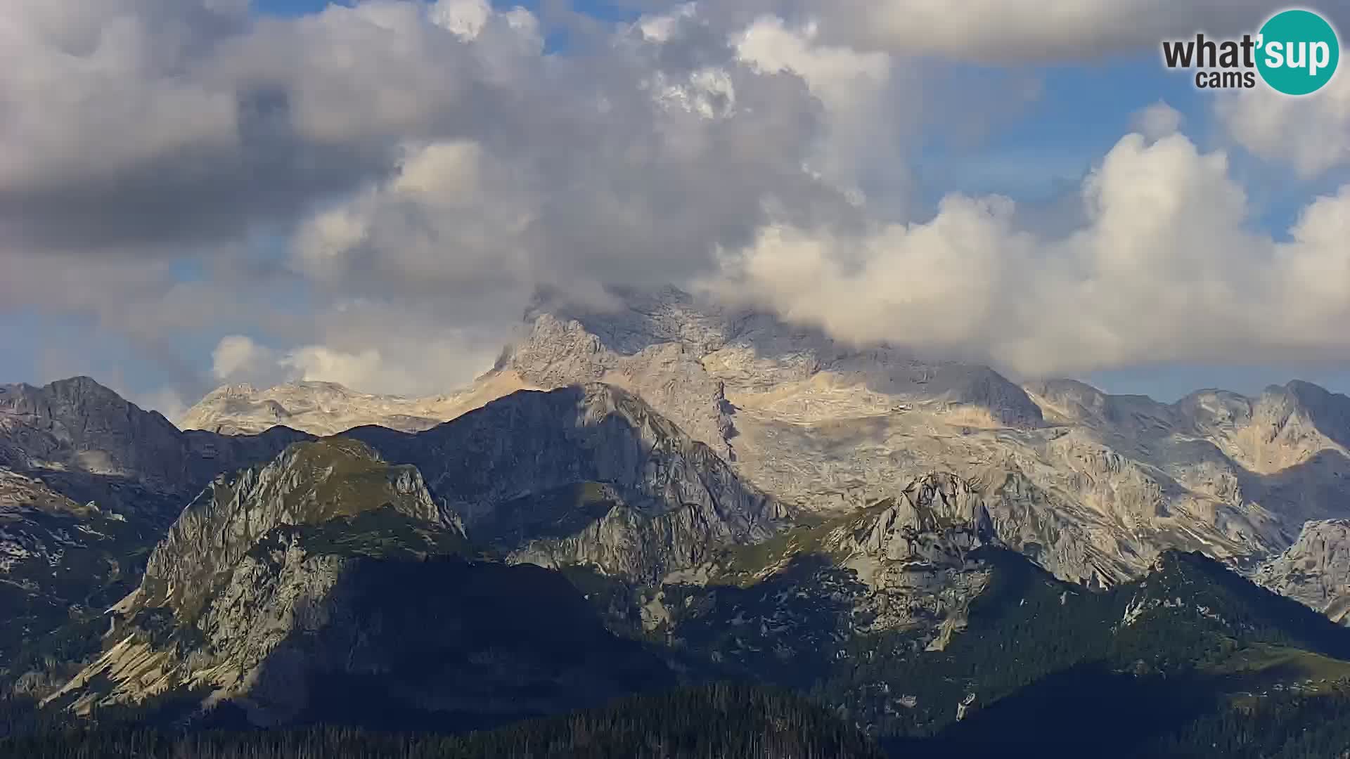 Webcam lago di Bohinj e del Triglav – vista dalla stazione sciistica di Vogel