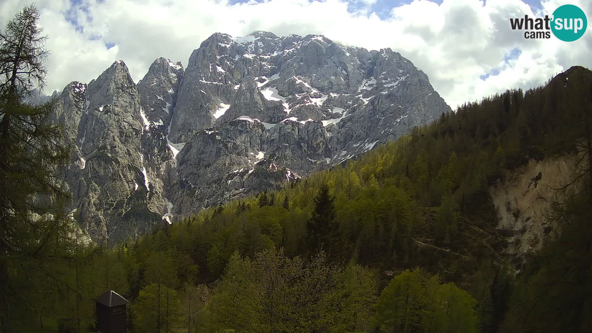 Vršič camera en vivo Casa Erjavčeva – vista a PRISOJNIK – Eslovenia