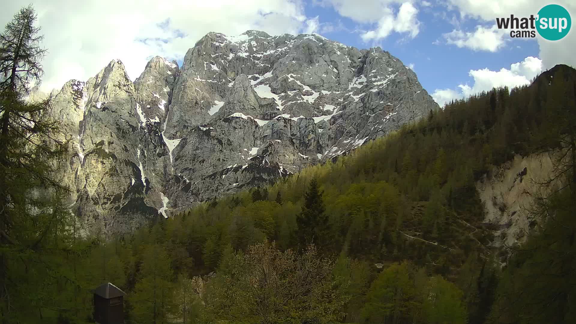 Vršič LIVE Webcam Haus Erjavčeva – Blick auf PRISOJNIK – Slowenien