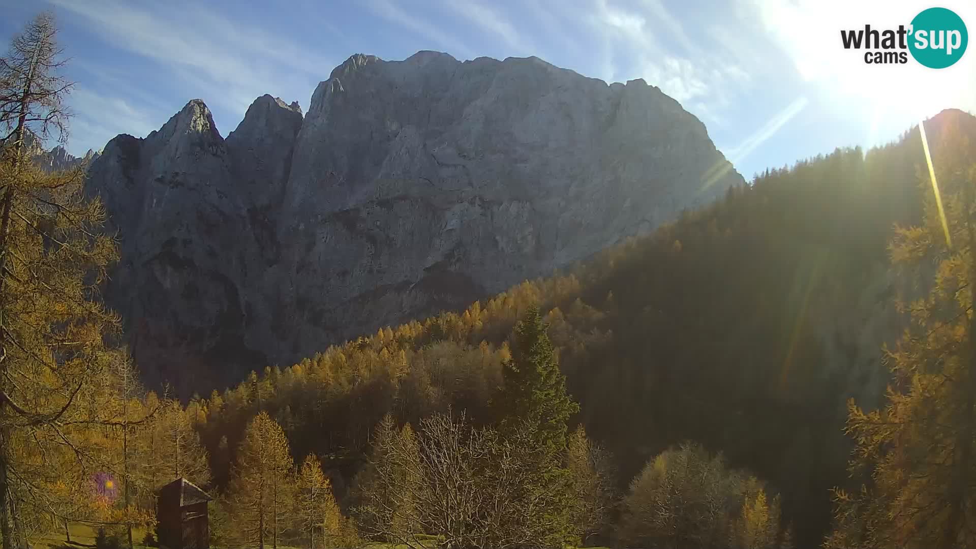 Vršič LIVE Webcam Haus Erjavčeva – Blick auf PRISOJNIK – Slowenien