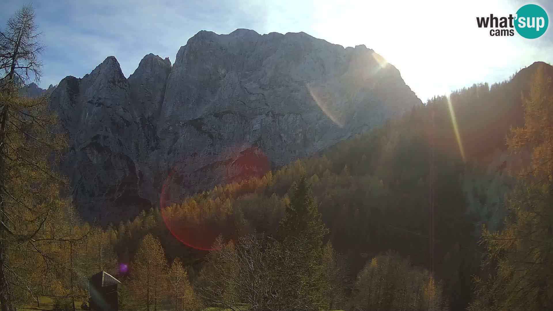 Vršič LIVE Webcam Haus Erjavčeva – Blick auf PRISOJNIK – Slowenien