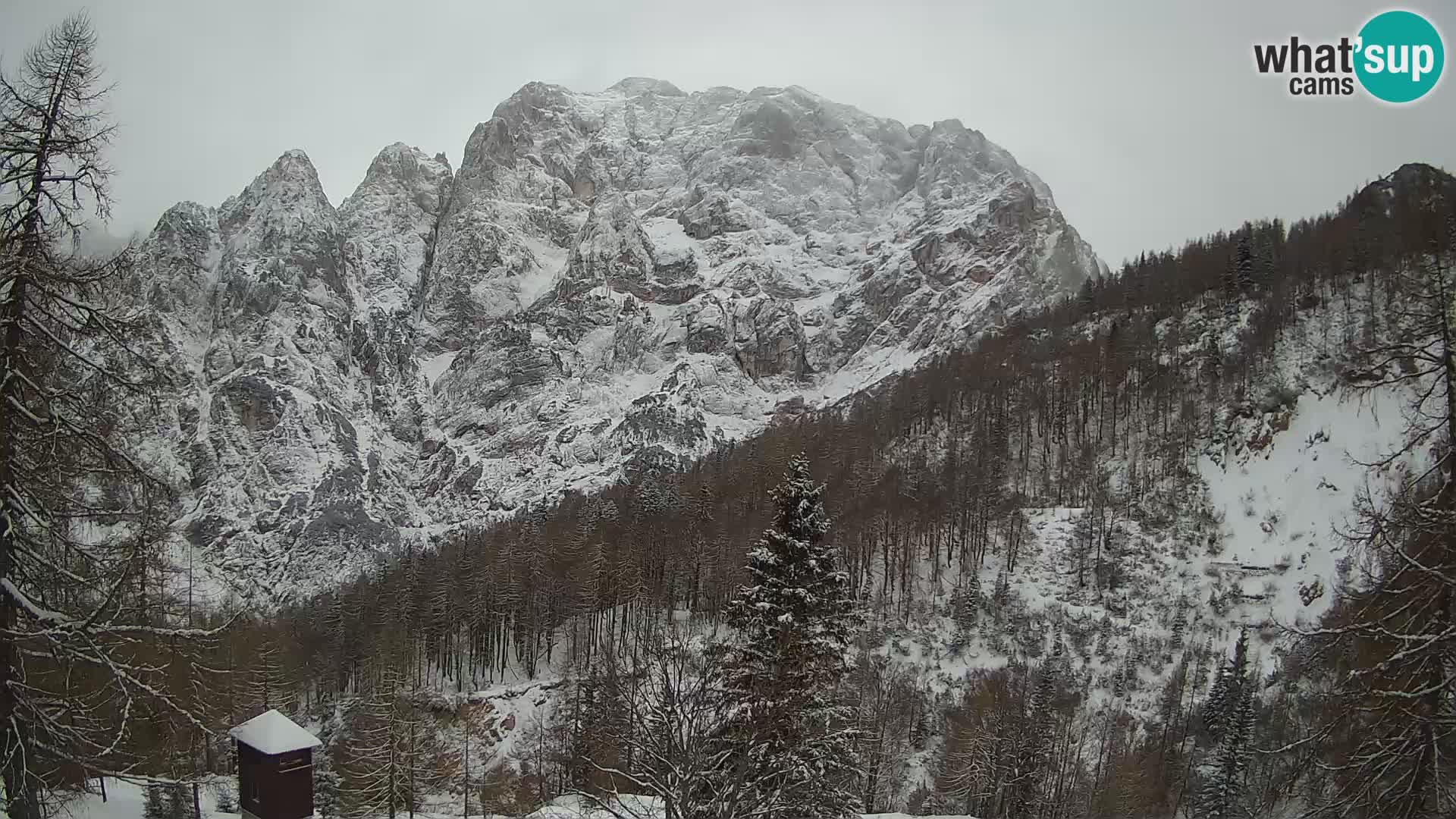 Vršič web kamera Erjavčeva kuća – view to PRISOJNIK – Slovenija