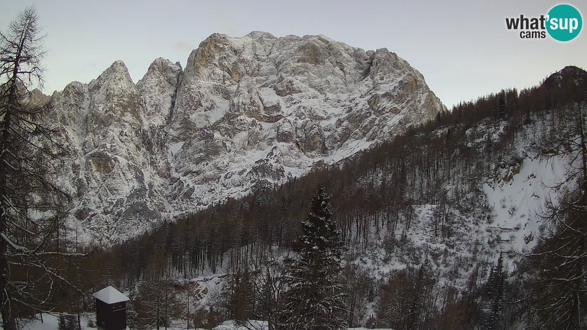 Vršič camera en vivo Casa Erjavčeva – vista a PRISOJNIK – Eslovenia