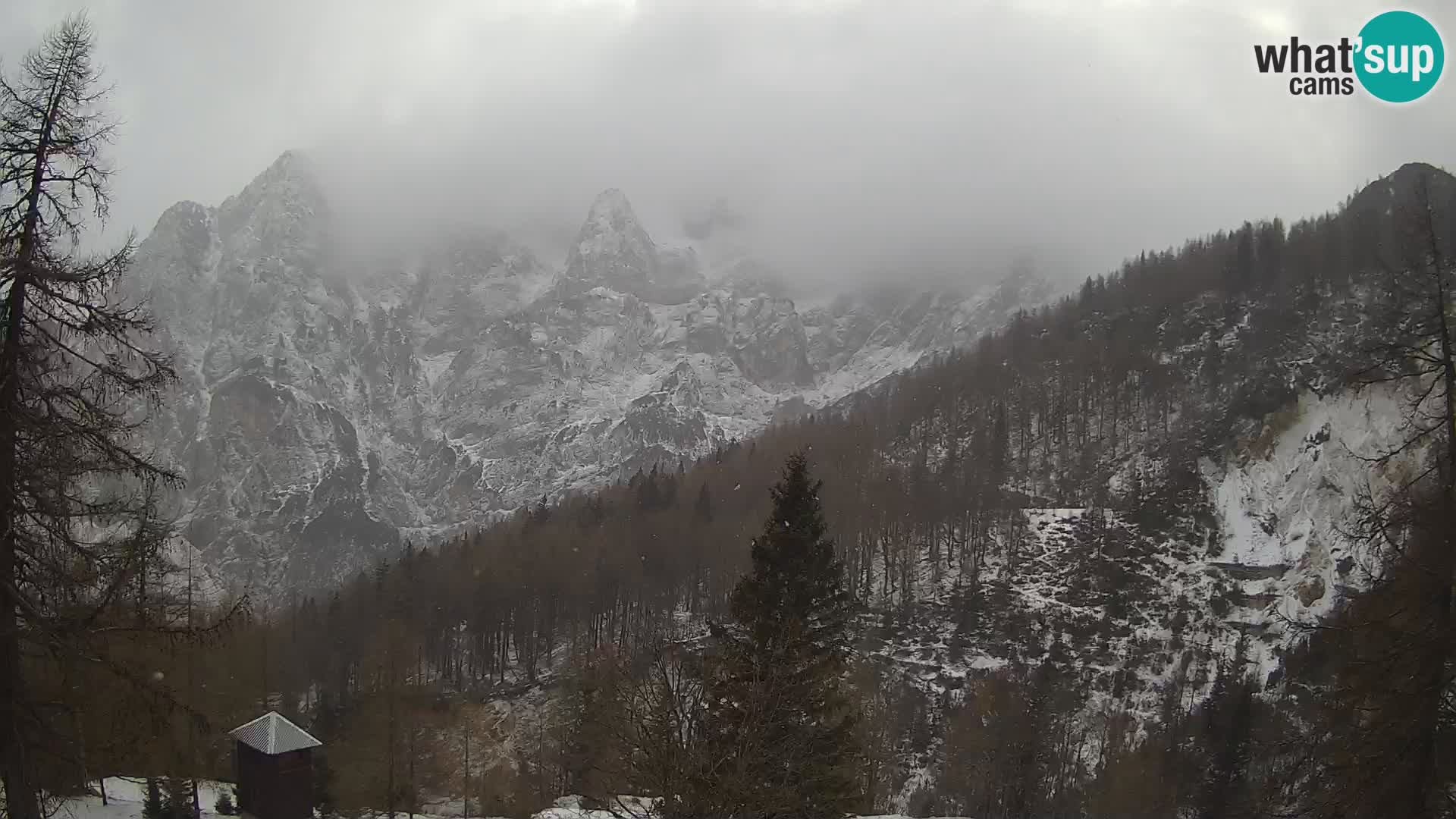 Vršič camera en vivo Casa Erjavčeva – vista a PRISOJNIK – Eslovenia