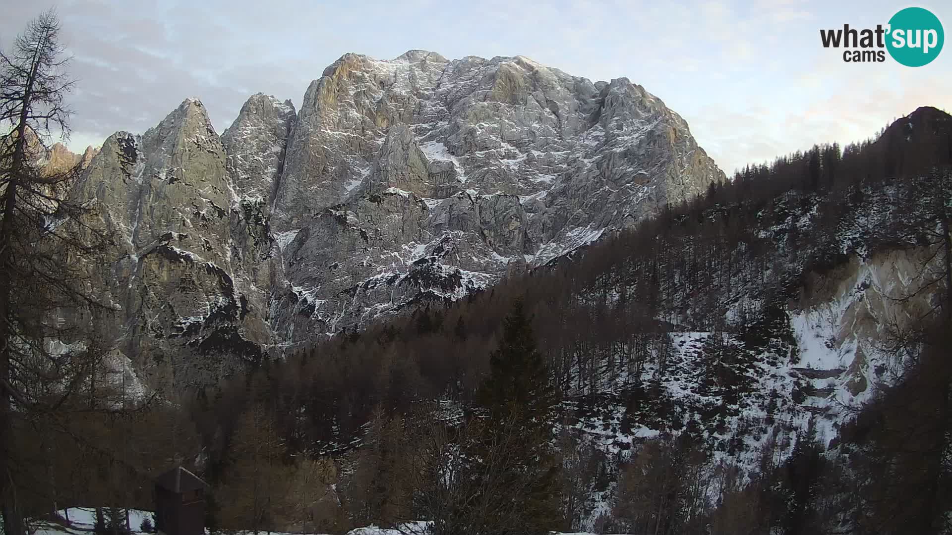 Vršič camera en vivo Casa Erjavčeva – vista a PRISOJNIK – Eslovenia