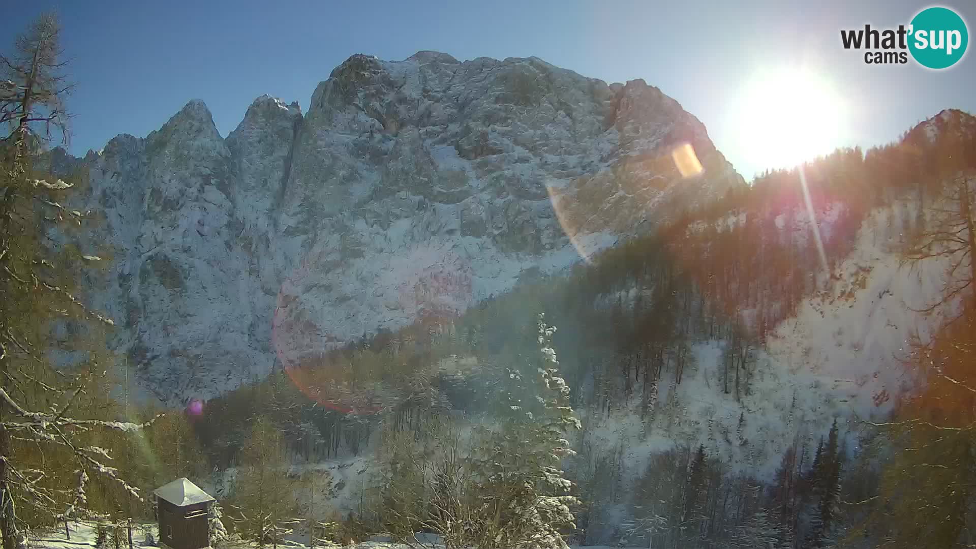 Vršič camera en vivo Casa Erjavčeva – vista a PRISOJNIK – Eslovenia