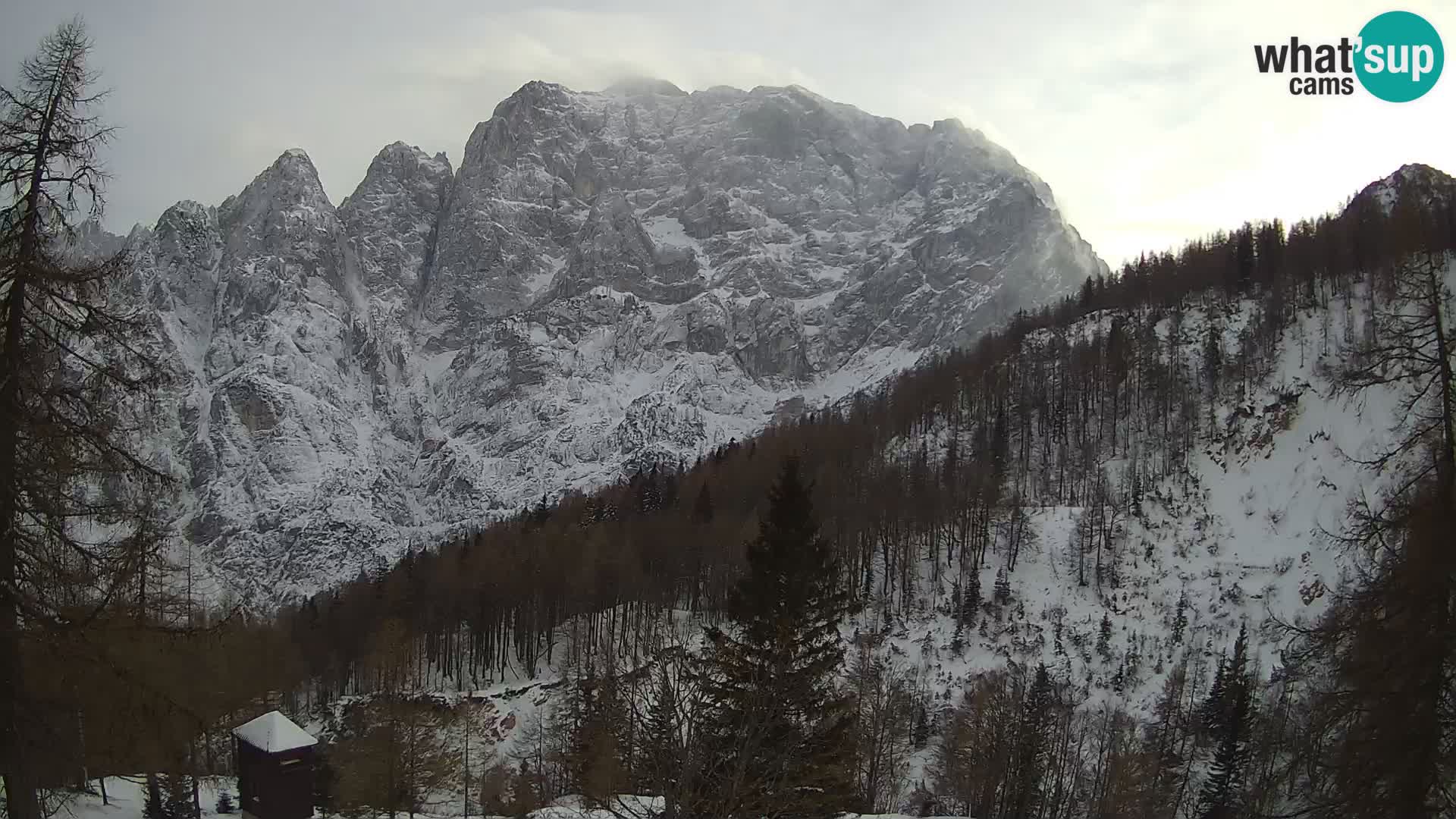 Vršič camera en vivo Casa Erjavčeva – vista a PRISOJNIK – Eslovenia