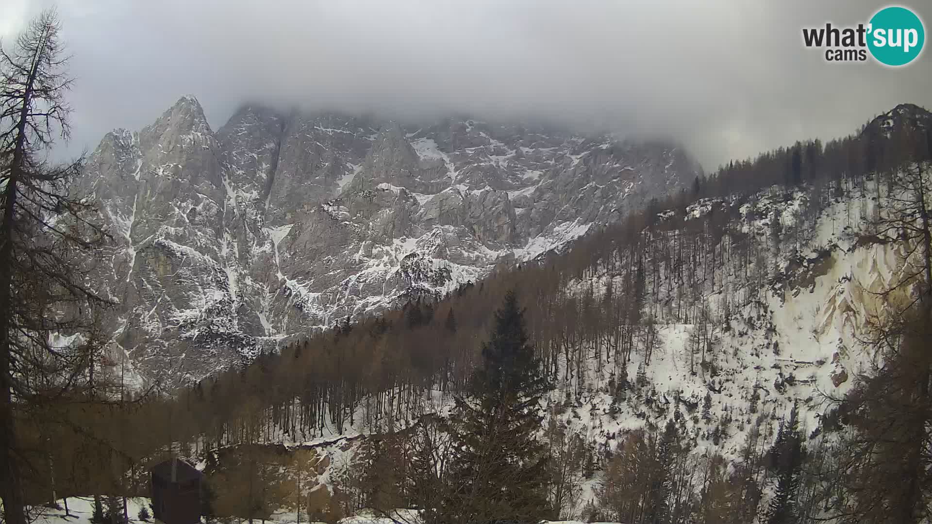 Vršič LIVE Webcam Haus Erjavčeva – Blick auf PRISOJNIK – Slowenien