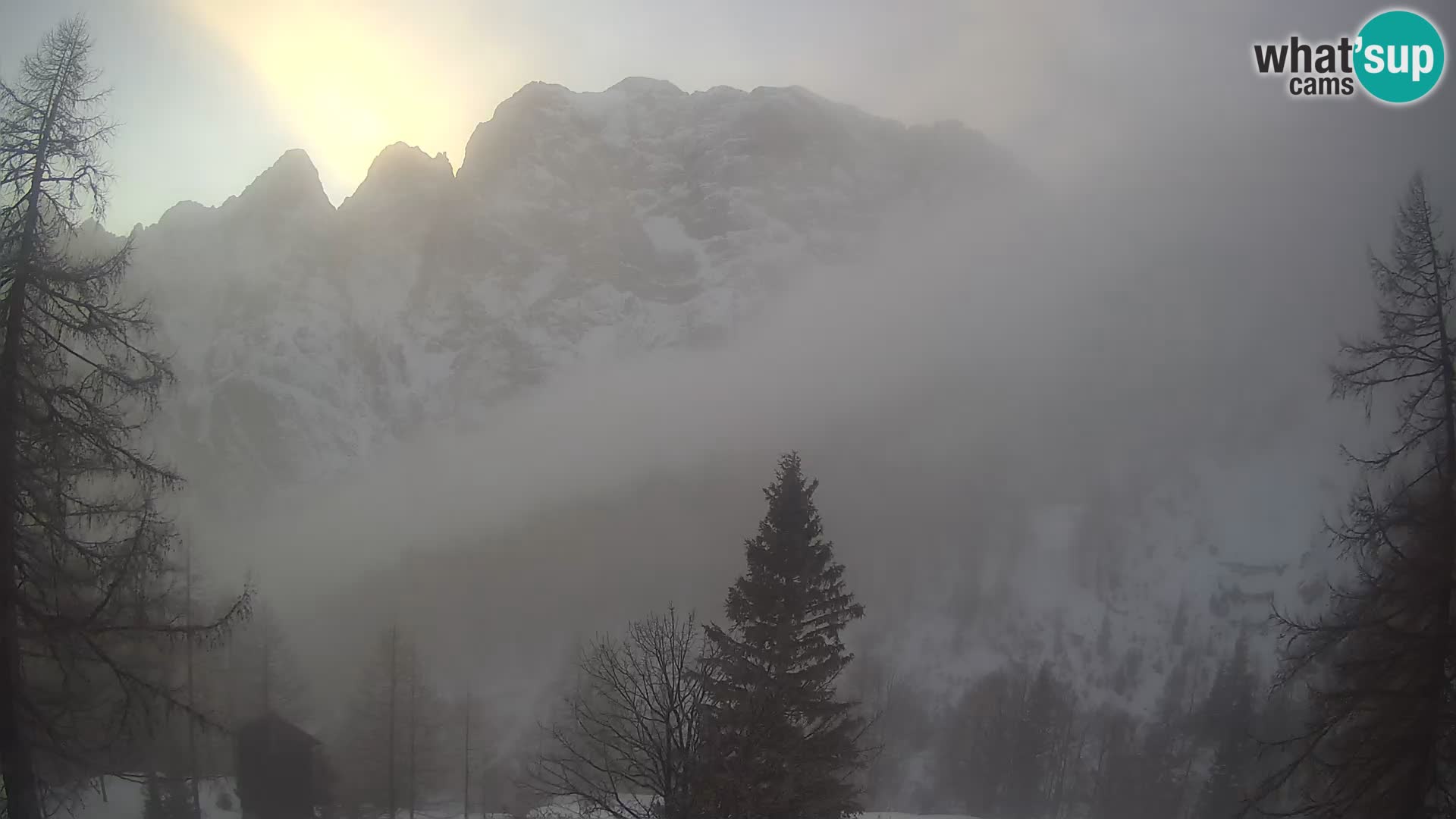 Vršič LIVE Webcam Haus Erjavčeva – Blick auf PRISOJNIK – Slowenien